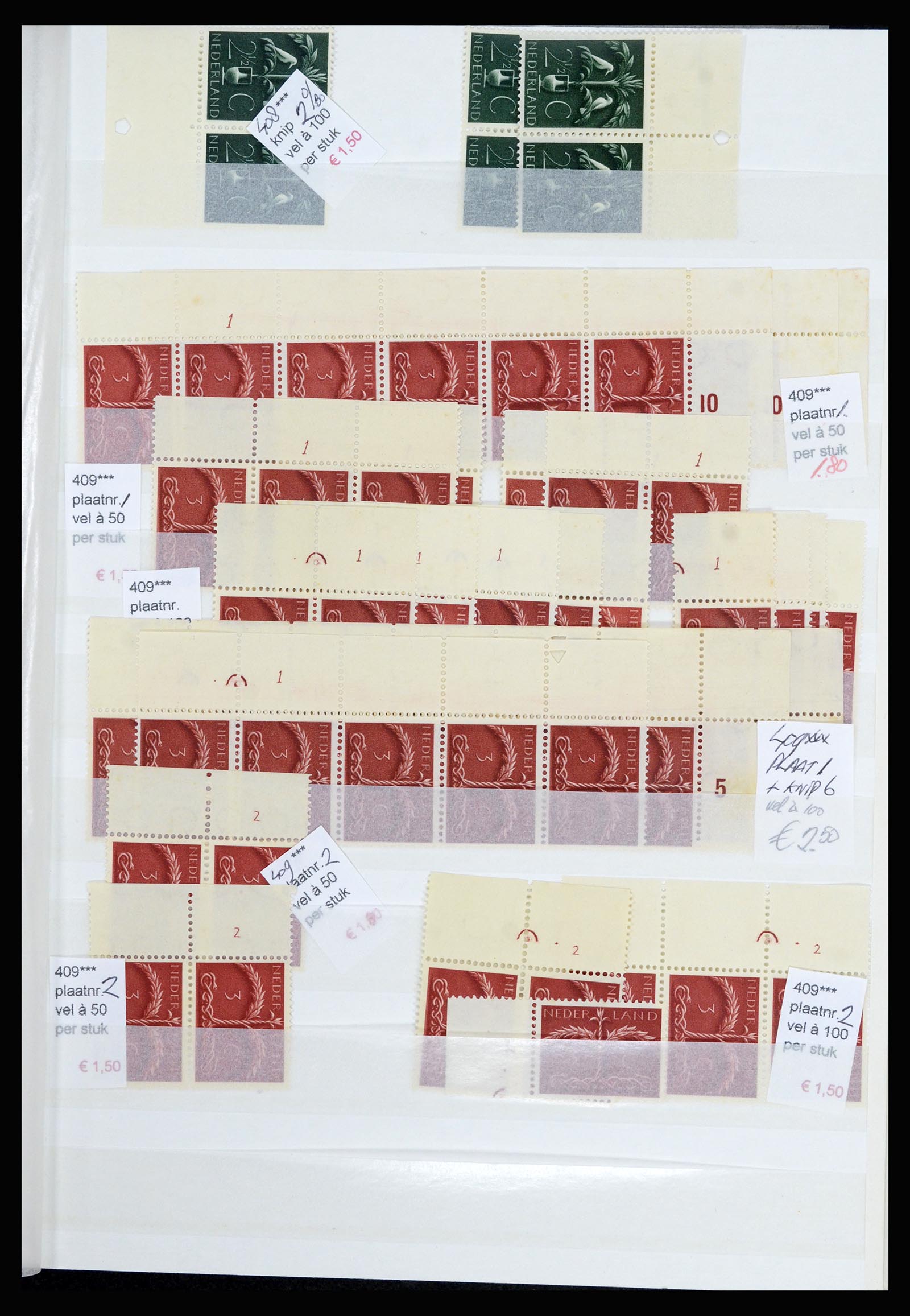 36838 027 - Stamp collection 36838 Netherlands sheet margin specialties 1906-1948.