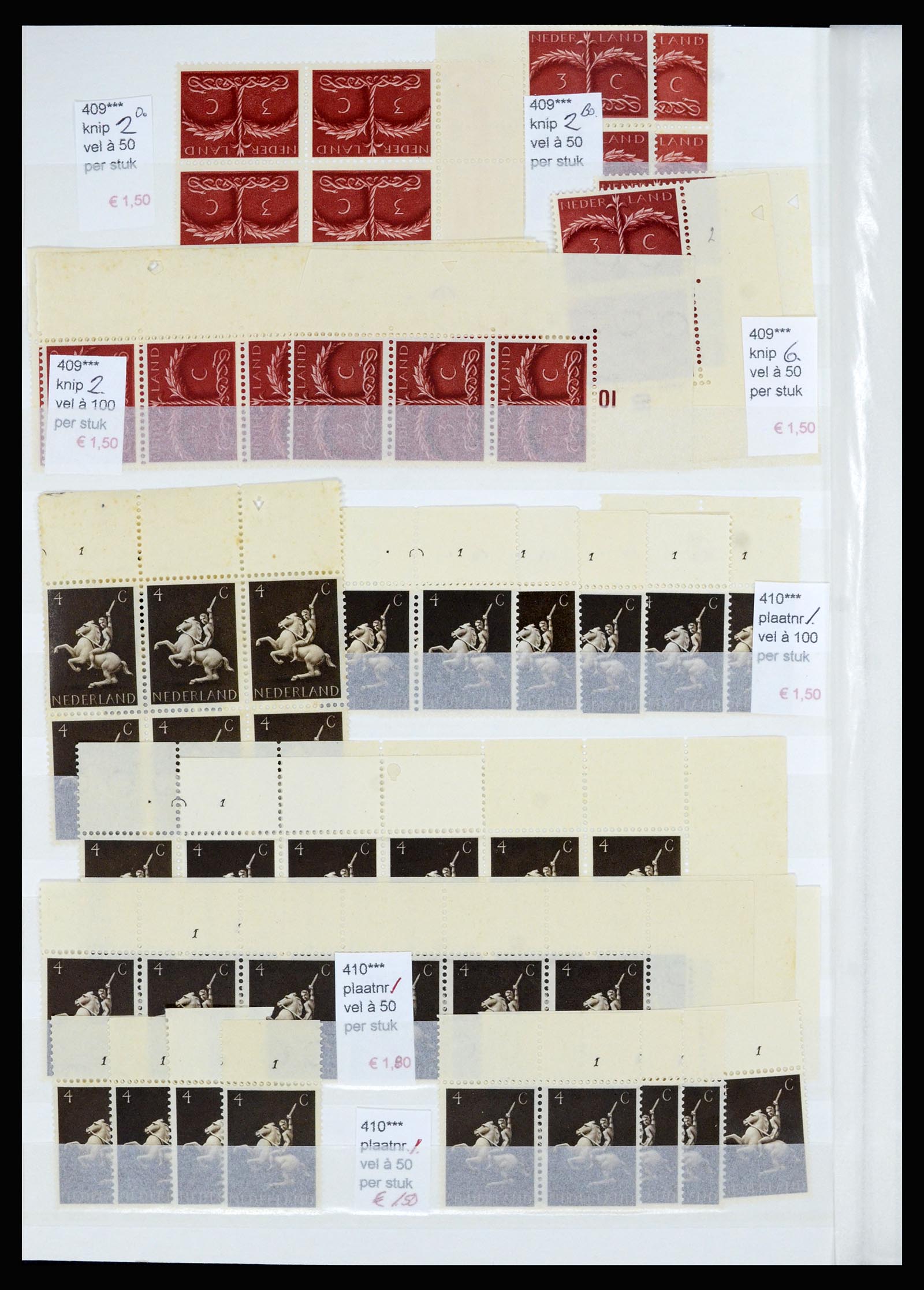 36838 028 - Stamp collection 36838 Netherlands sheet margin specialties 1906-1948.