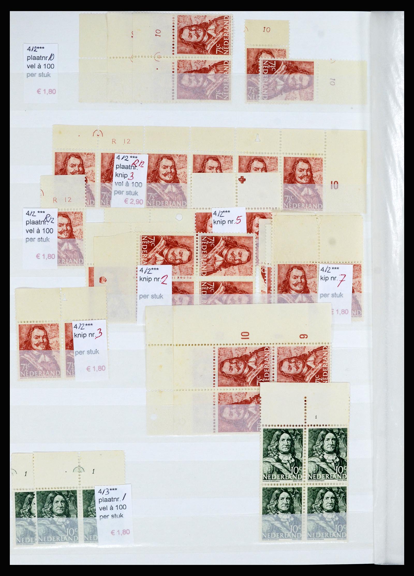 36838 033 - Stamp collection 36838 Netherlands sheet margin specialties 1906-1948.
