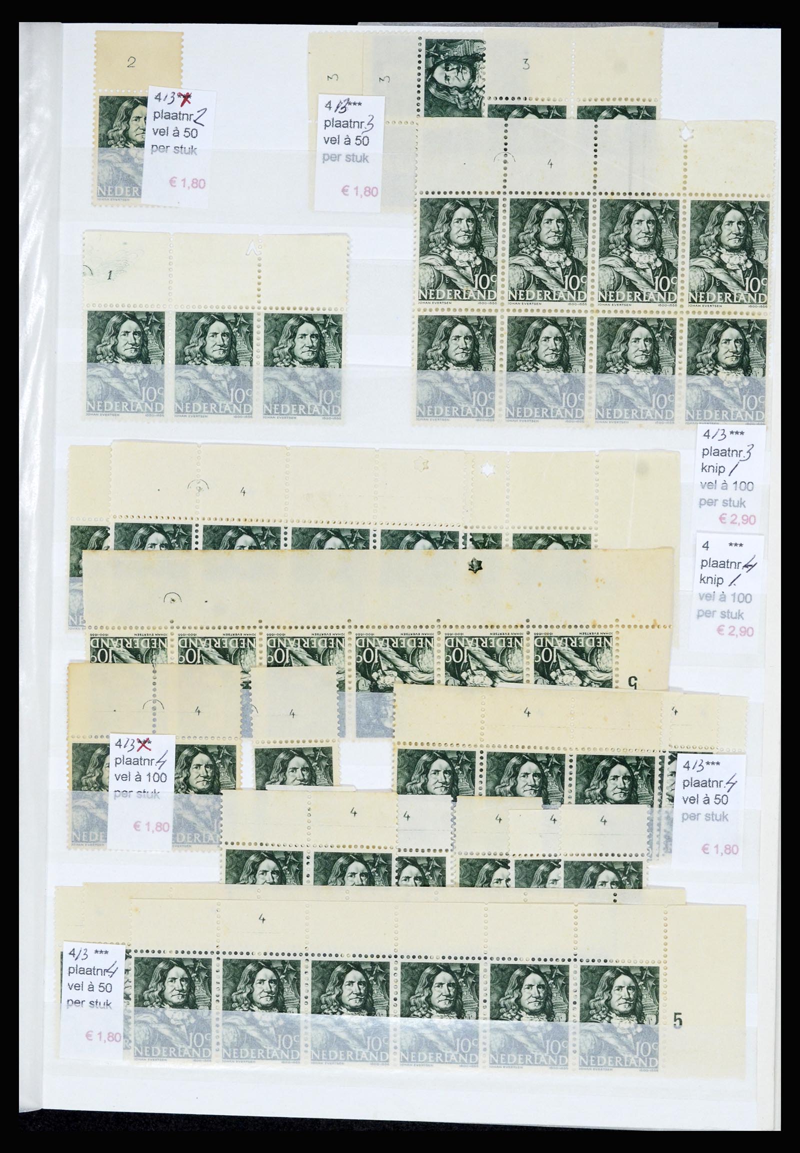36838 034 - Stamp collection 36838 Netherlands sheet margin specialties 1906-1948.