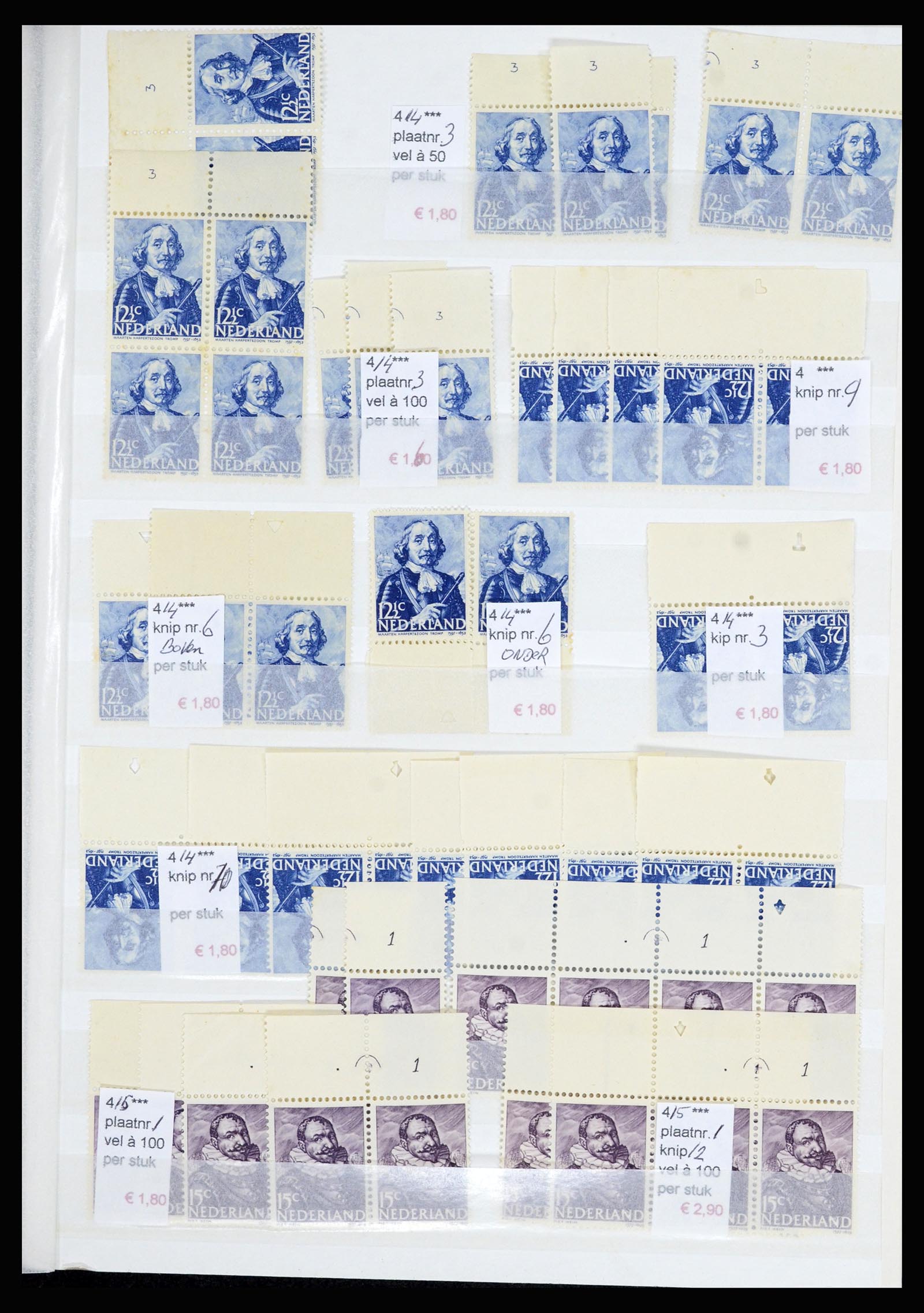 36838 037 - Stamp collection 36838 Netherlands sheet margin specialties 1906-1948.