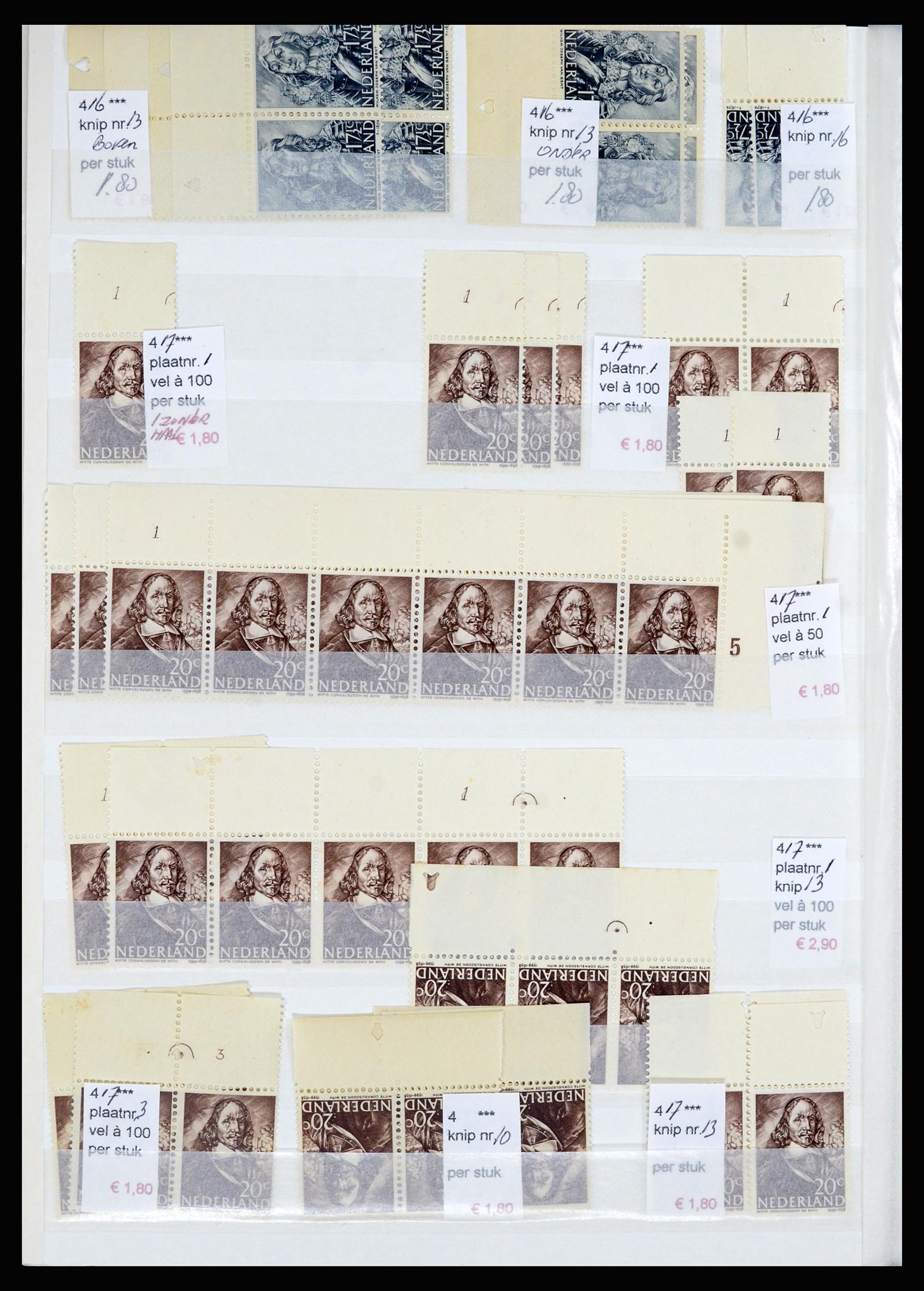 36838 040 - Stamp collection 36838 Netherlands sheet margin specialties 1906-1948.