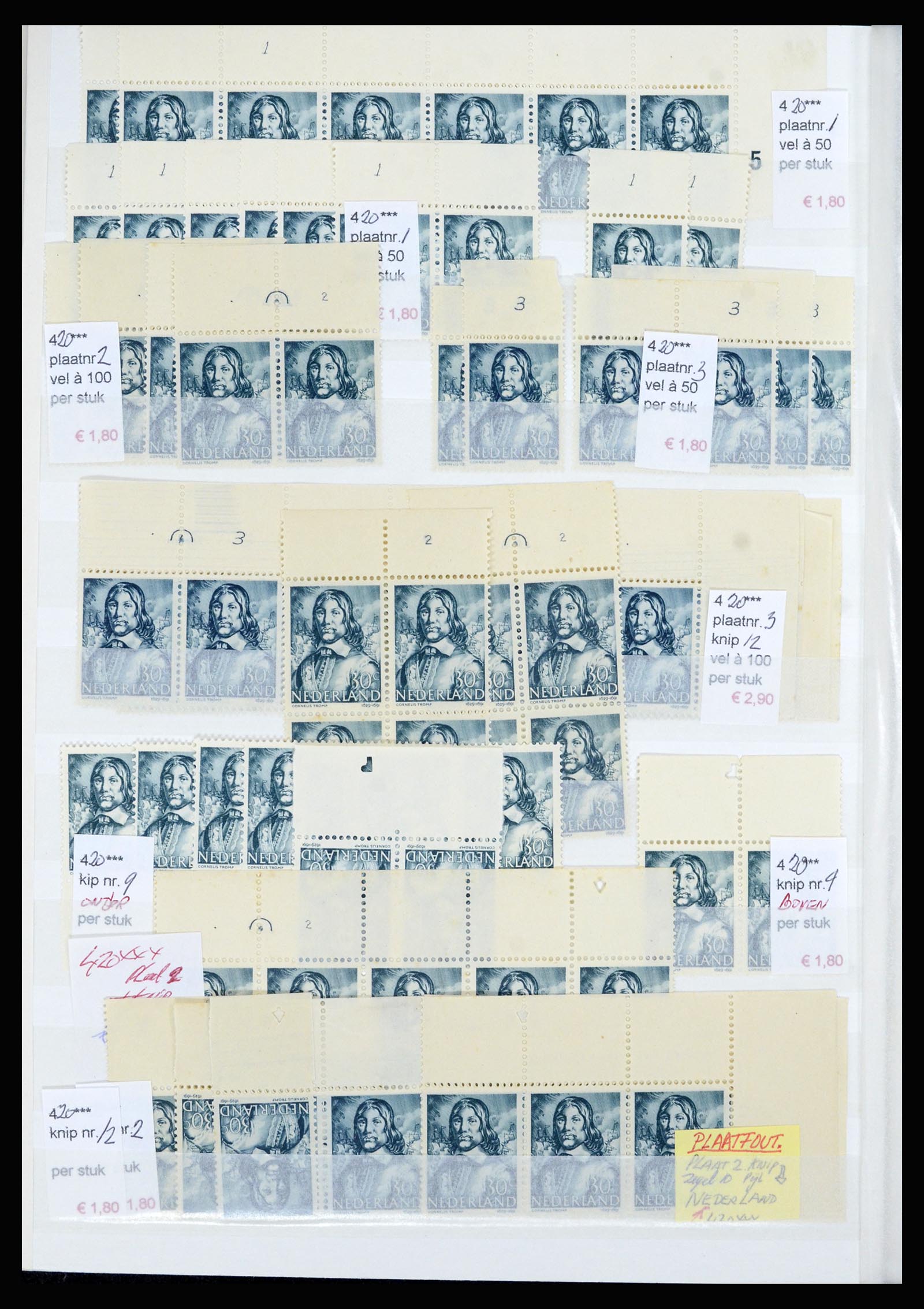 36838 044 - Stamp collection 36838 Netherlands sheet margin specialties 1906-1948.