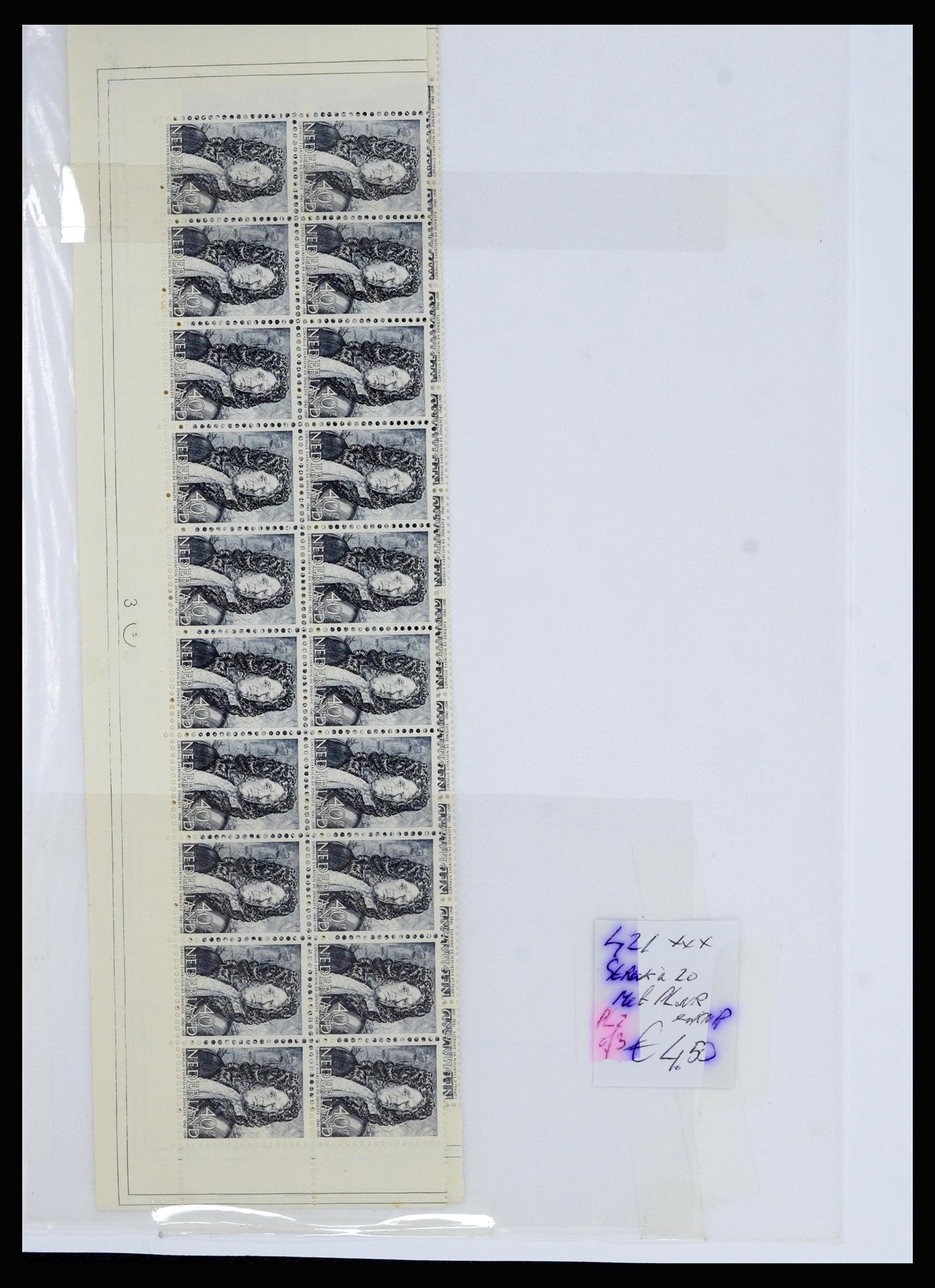 36838 045 - Stamp collection 36838 Netherlands sheet margin specialties 1906-1948.