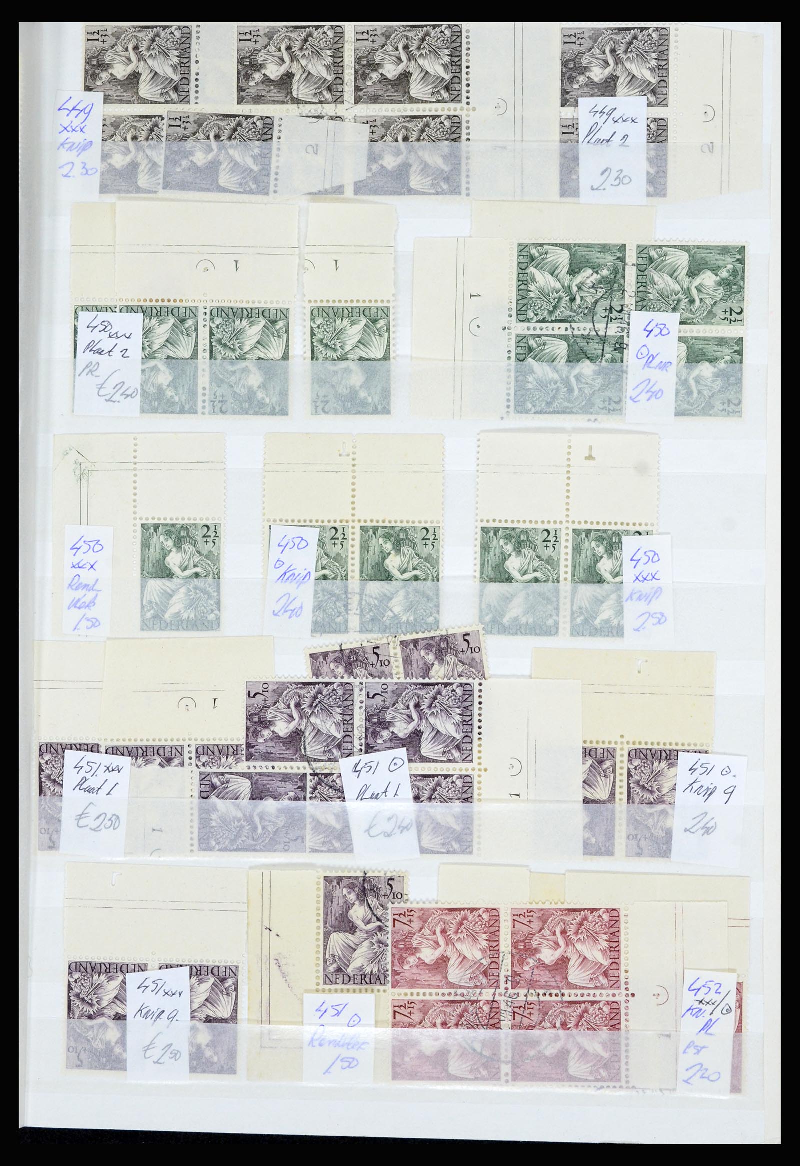 36838 059 - Stamp collection 36838 Netherlands sheet margin specialties 1906-1948.