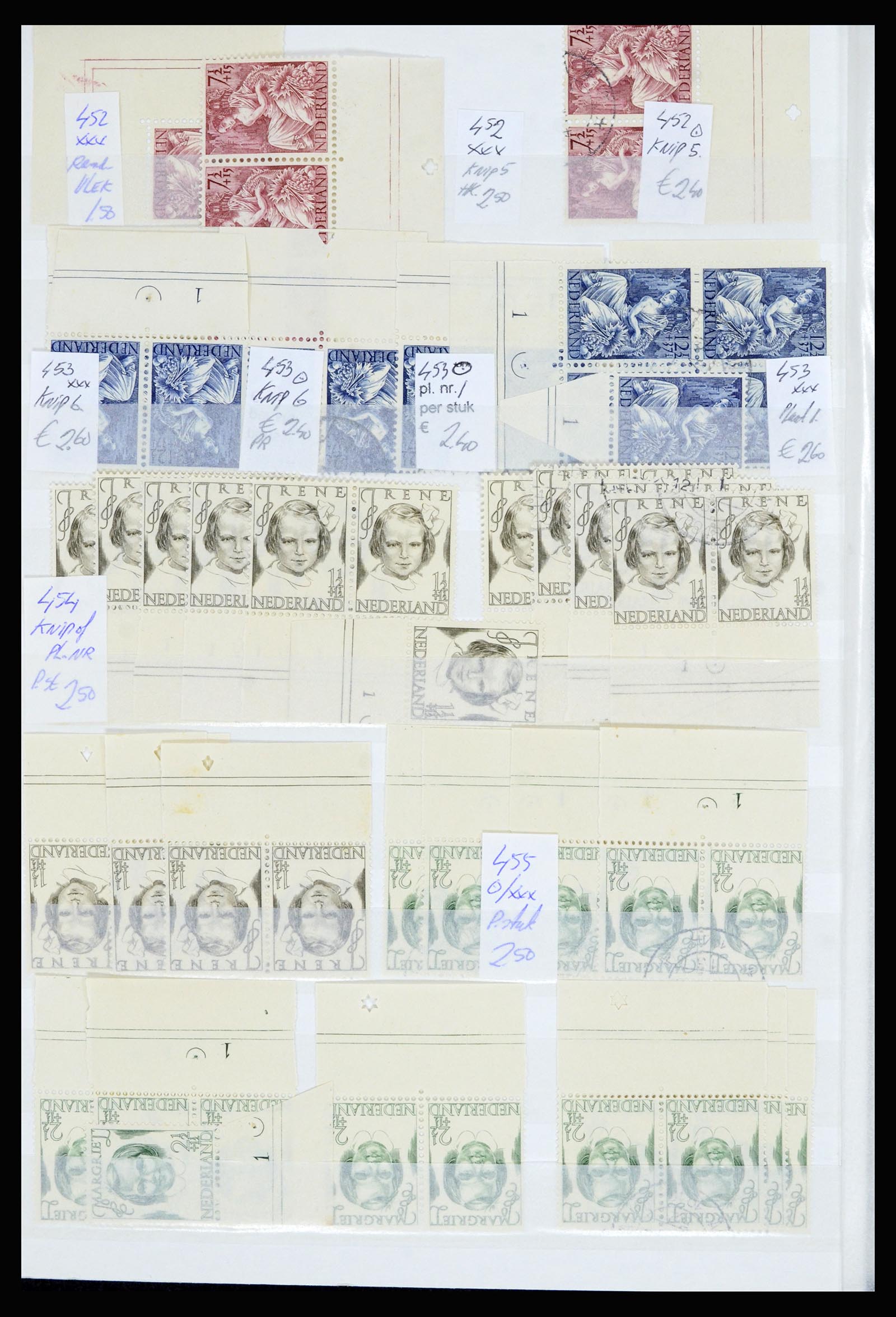 36838 060 - Stamp collection 36838 Netherlands sheet margin specialties 1906-1948.