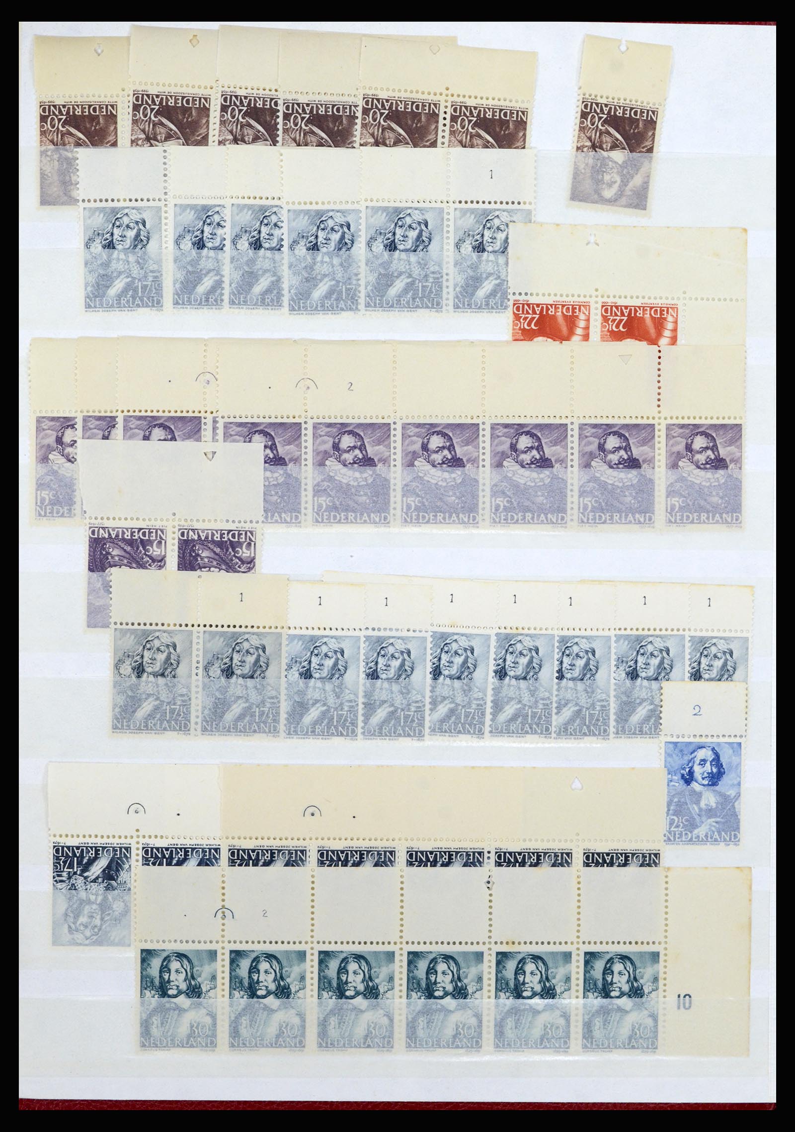 36838 083 - Stamp collection 36838 Netherlands sheet margin specialties 1906-1948.