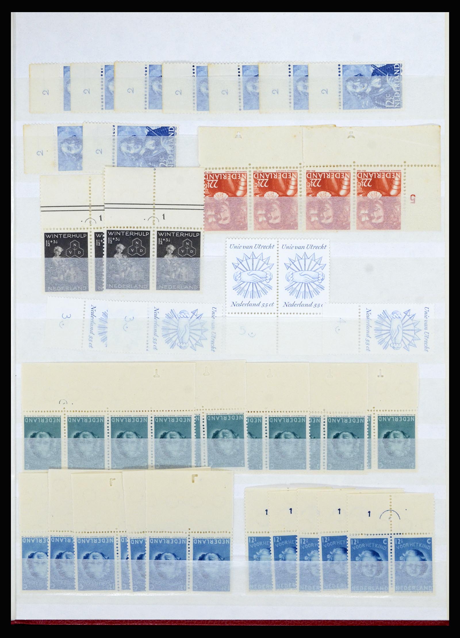 36838 084 - Stamp collection 36838 Netherlands sheet margin specialties 1906-1948.