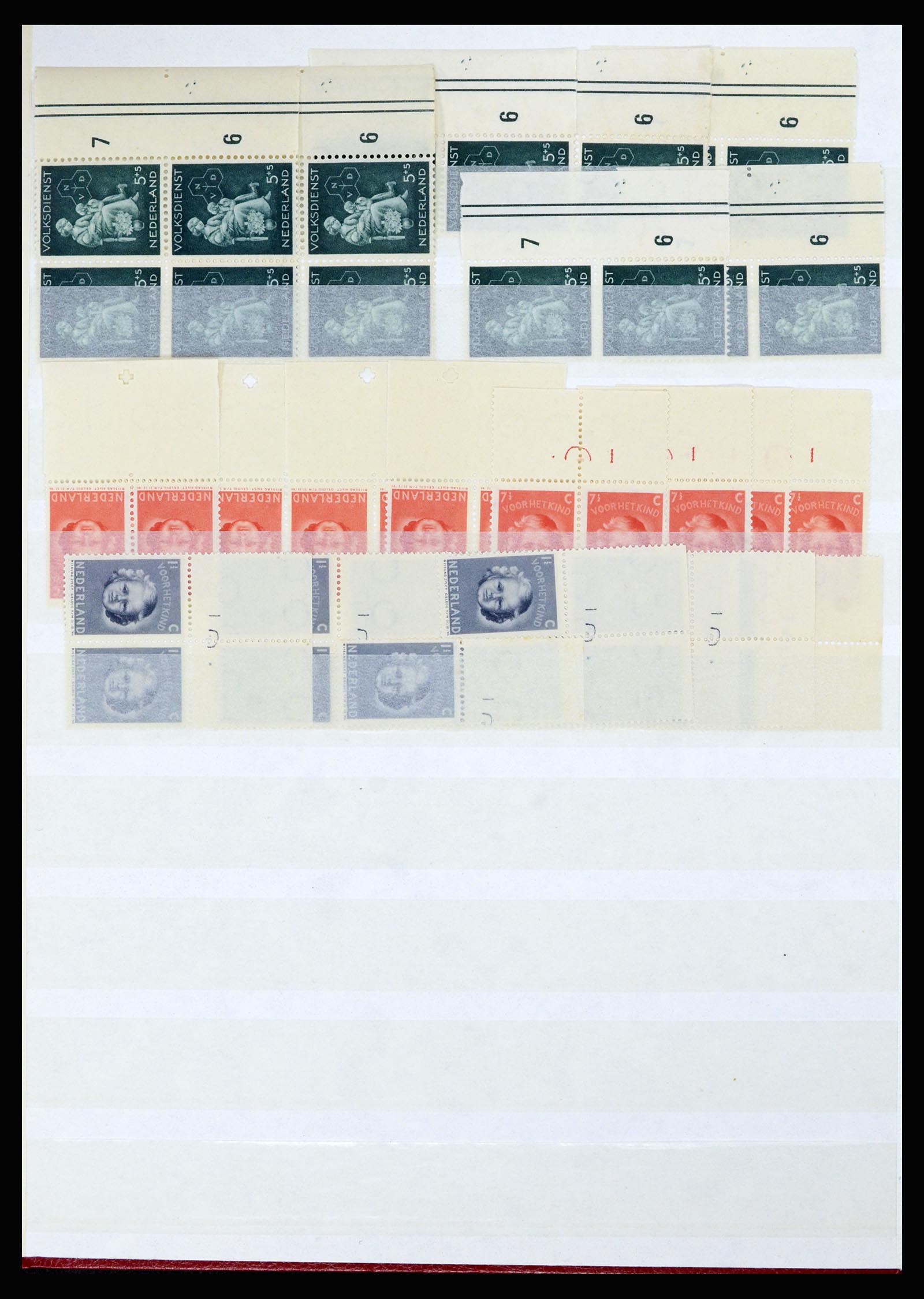 36838 085 - Stamp collection 36838 Netherlands sheet margin specialties 1906-1948.
