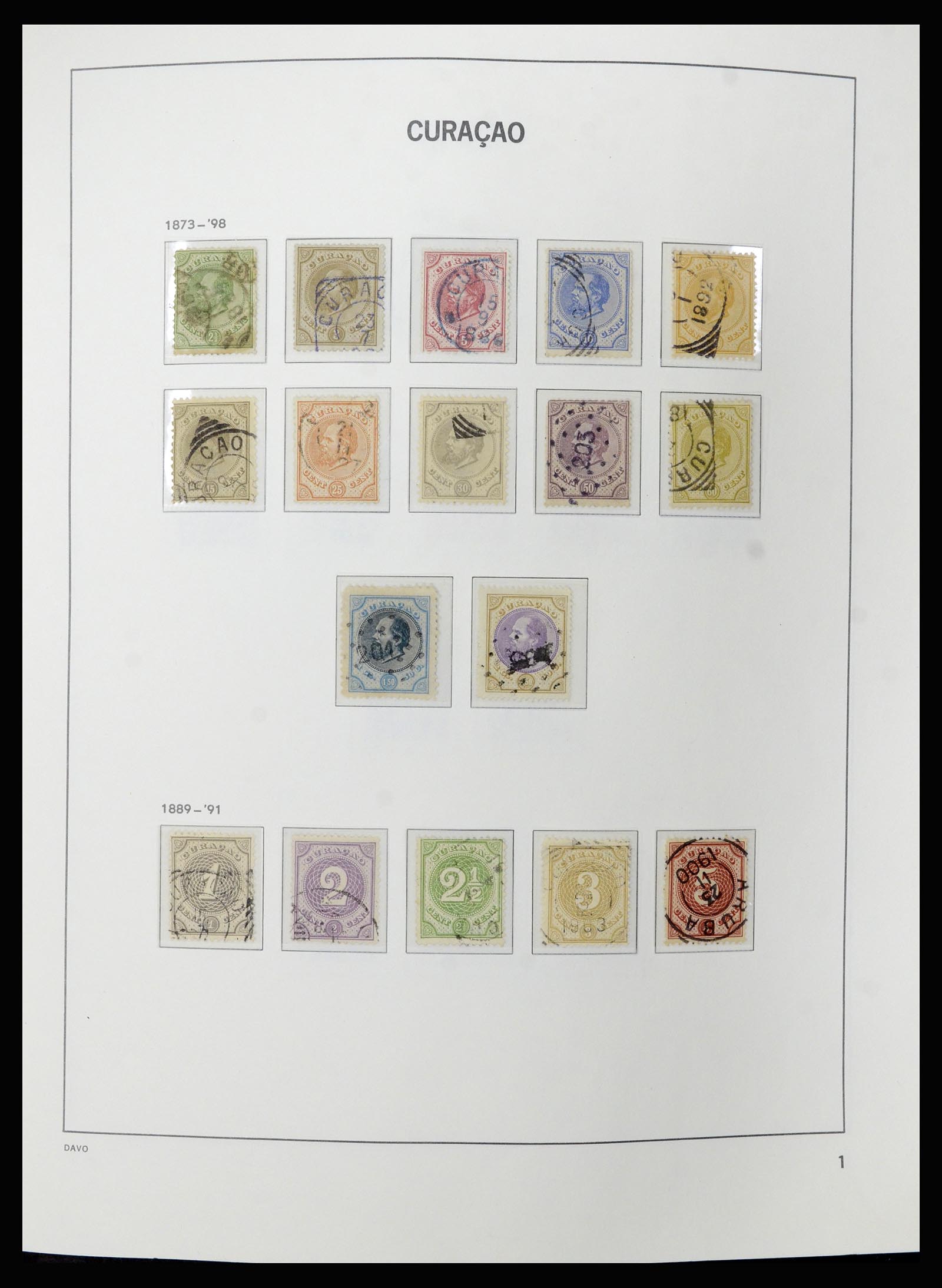 36840 001 - Postzegelverzameling 36840 Curaçao en Nederlandse Antillen 1873-1985.