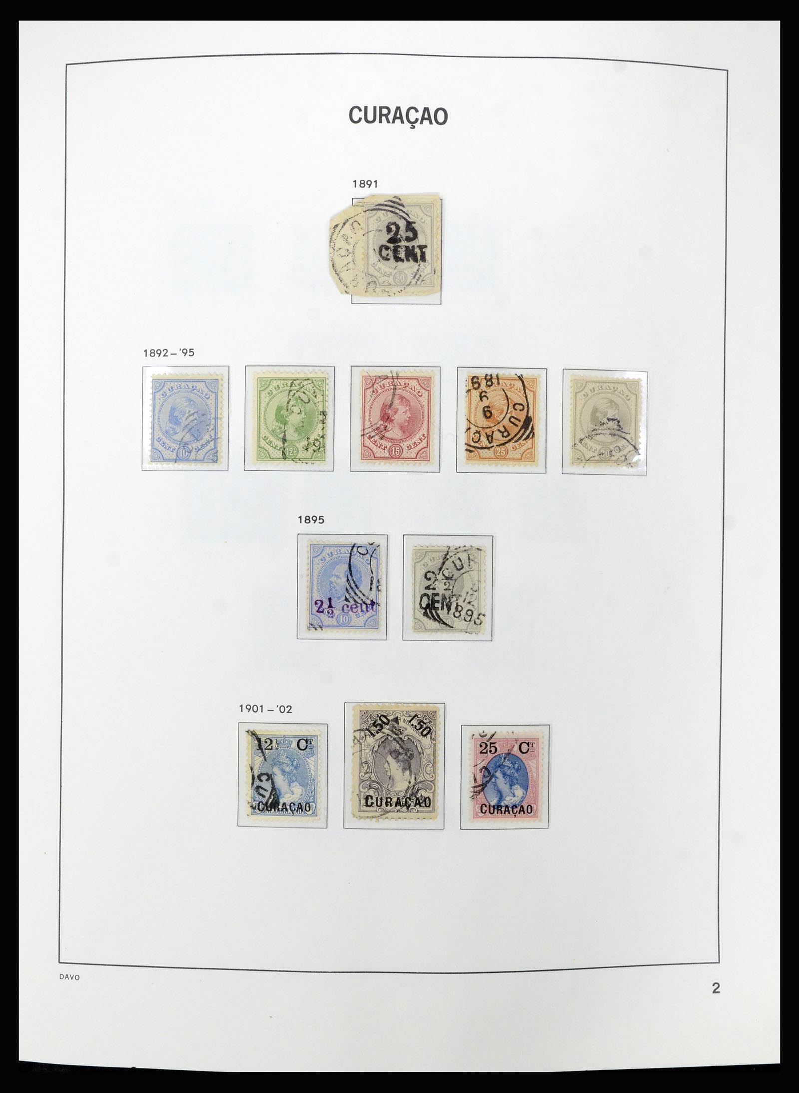 36840 002 - Postzegelverzameling 36840 Curaçao en Nederlandse Antillen 1873-1985.