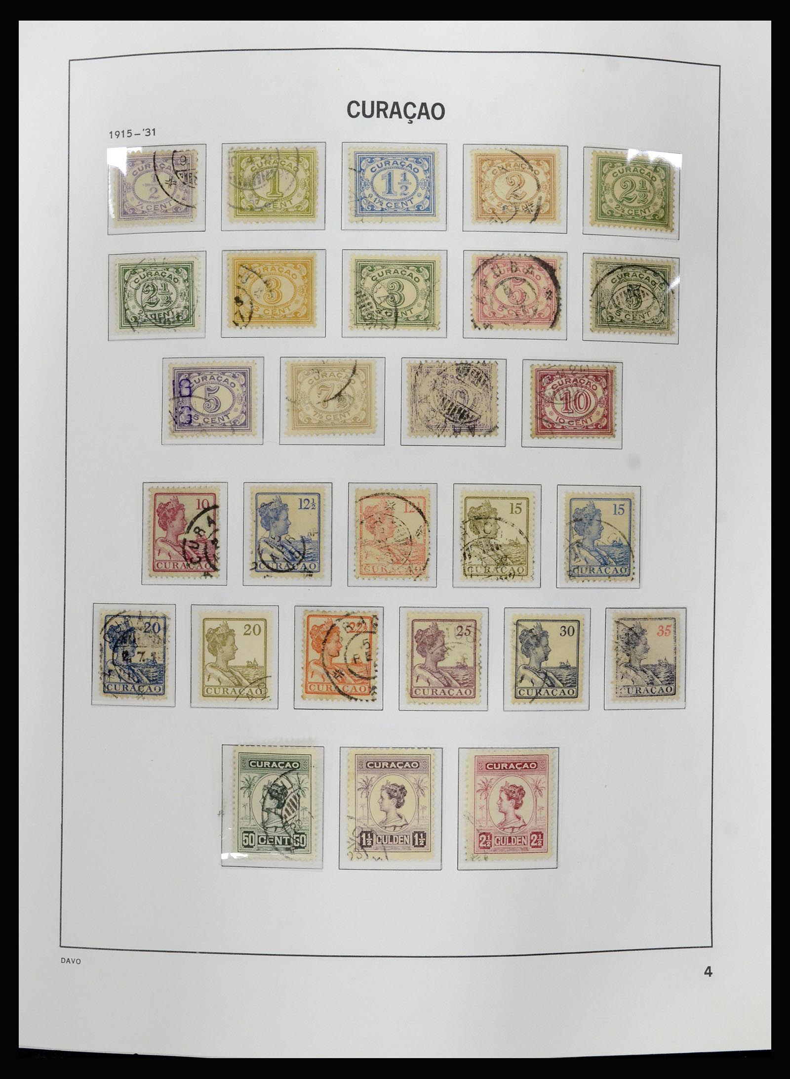 36840 004 - Postzegelverzameling 36840 Curaçao en Nederlandse Antillen 1873-1985.