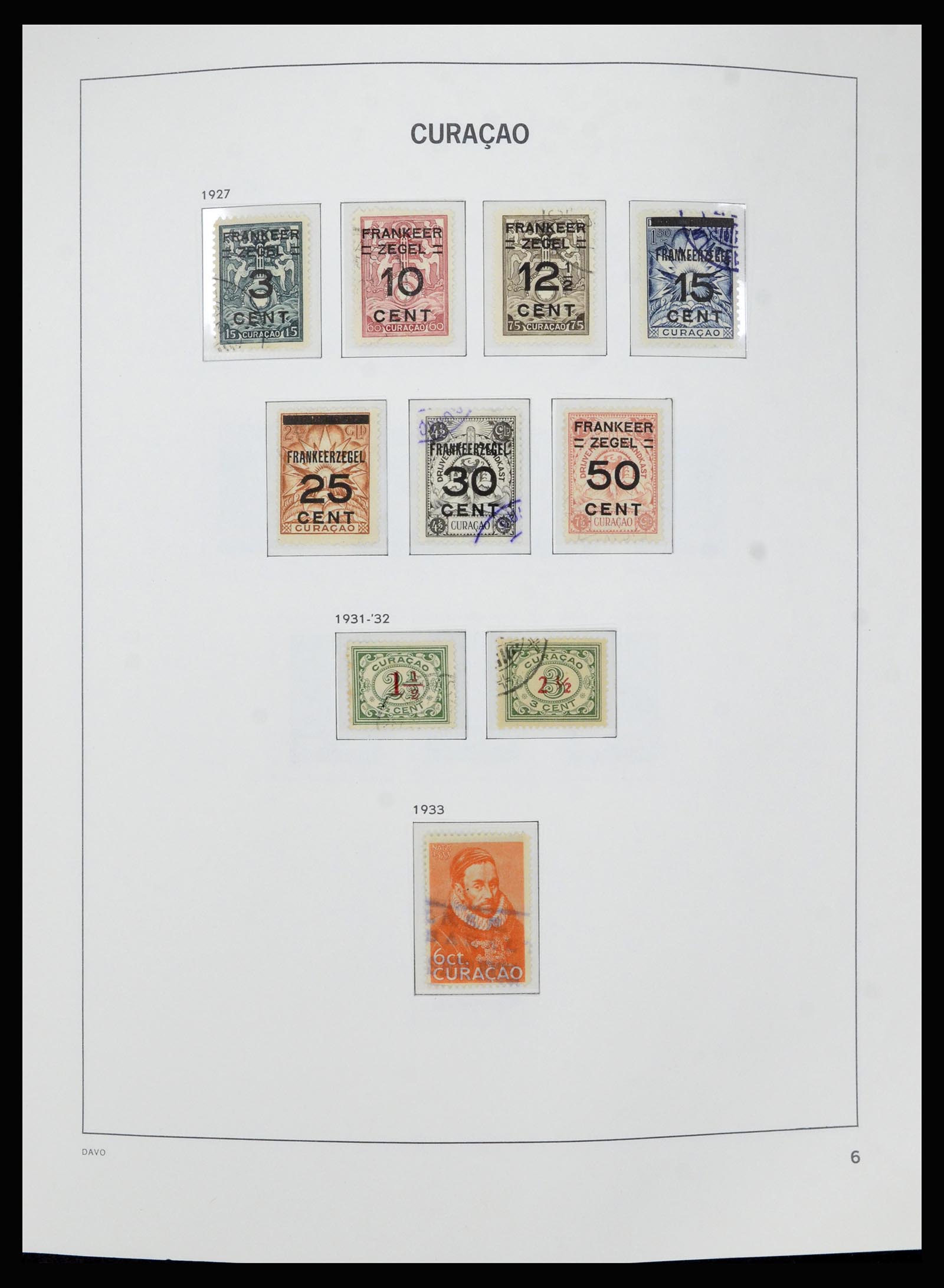 36840 006 - Postzegelverzameling 36840 Curaçao en Nederlandse Antillen 1873-1985.