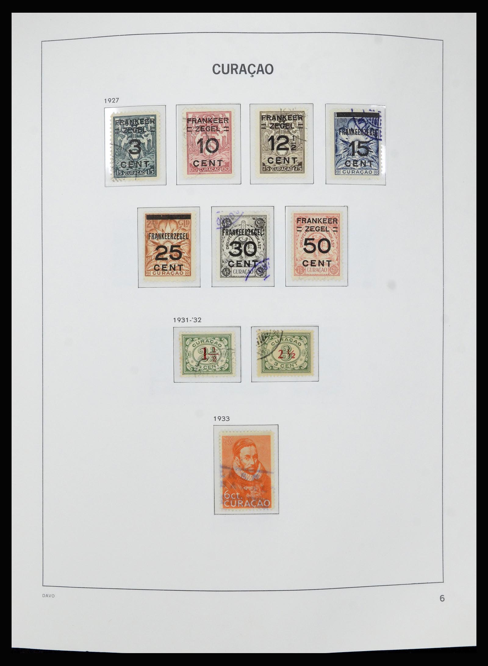 36840 006 - Postzegelverzameling 36840 Curaçao en Nederlandse Antillen 1873-1985.