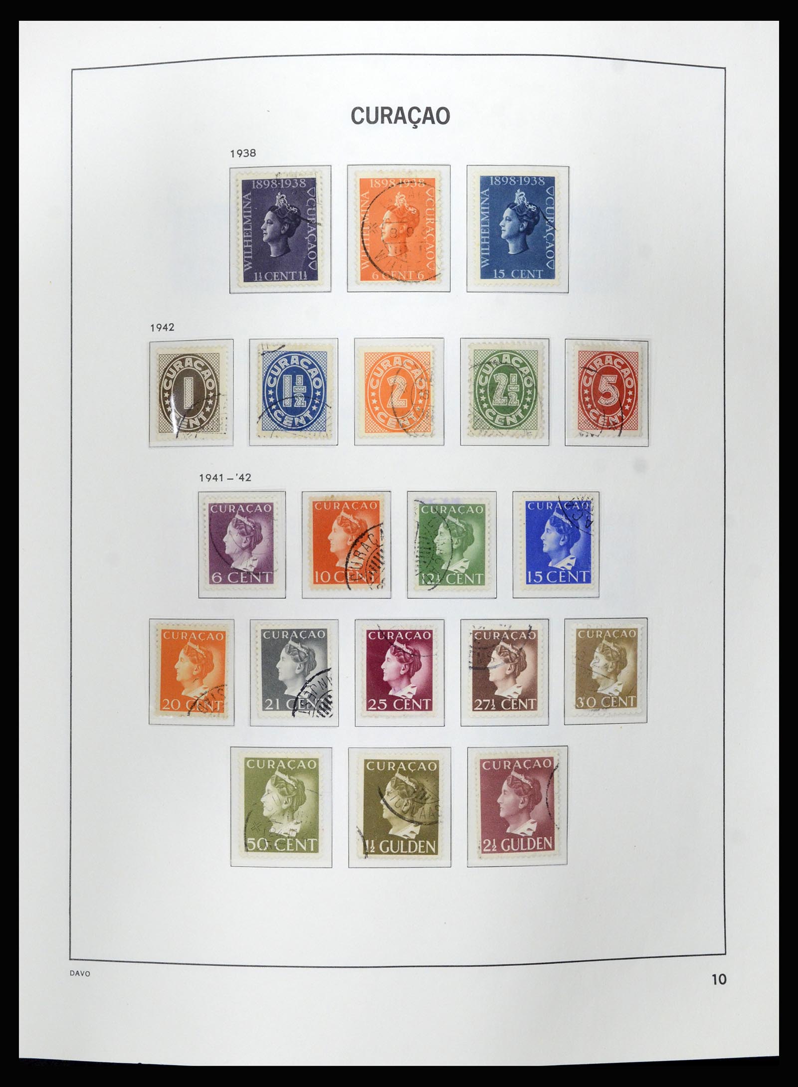36840 010 - Postzegelverzameling 36840 Curaçao en Nederlandse Antillen 1873-1985.