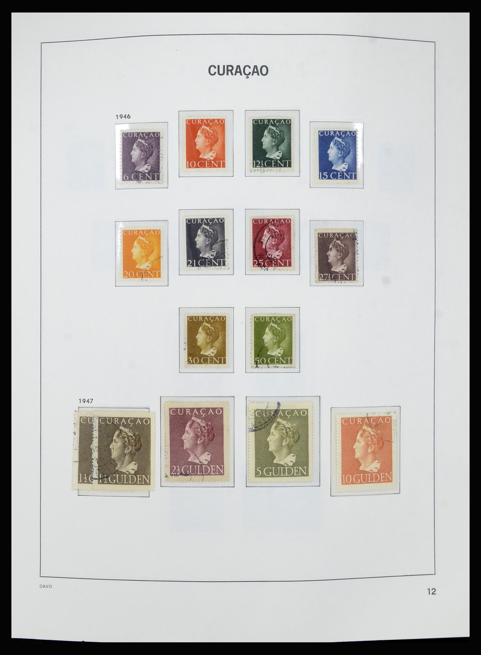 36840 012 - Postzegelverzameling 36840 Curaçao en Nederlandse Antillen 1873-1985.