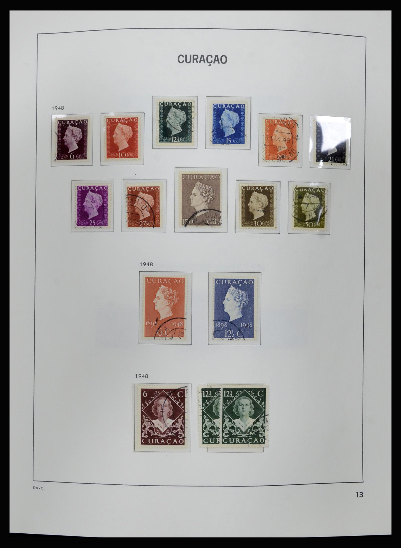 36840 013 - Postzegelverzameling 36840 Curaçao en Nederlandse Antillen 1873-1985.