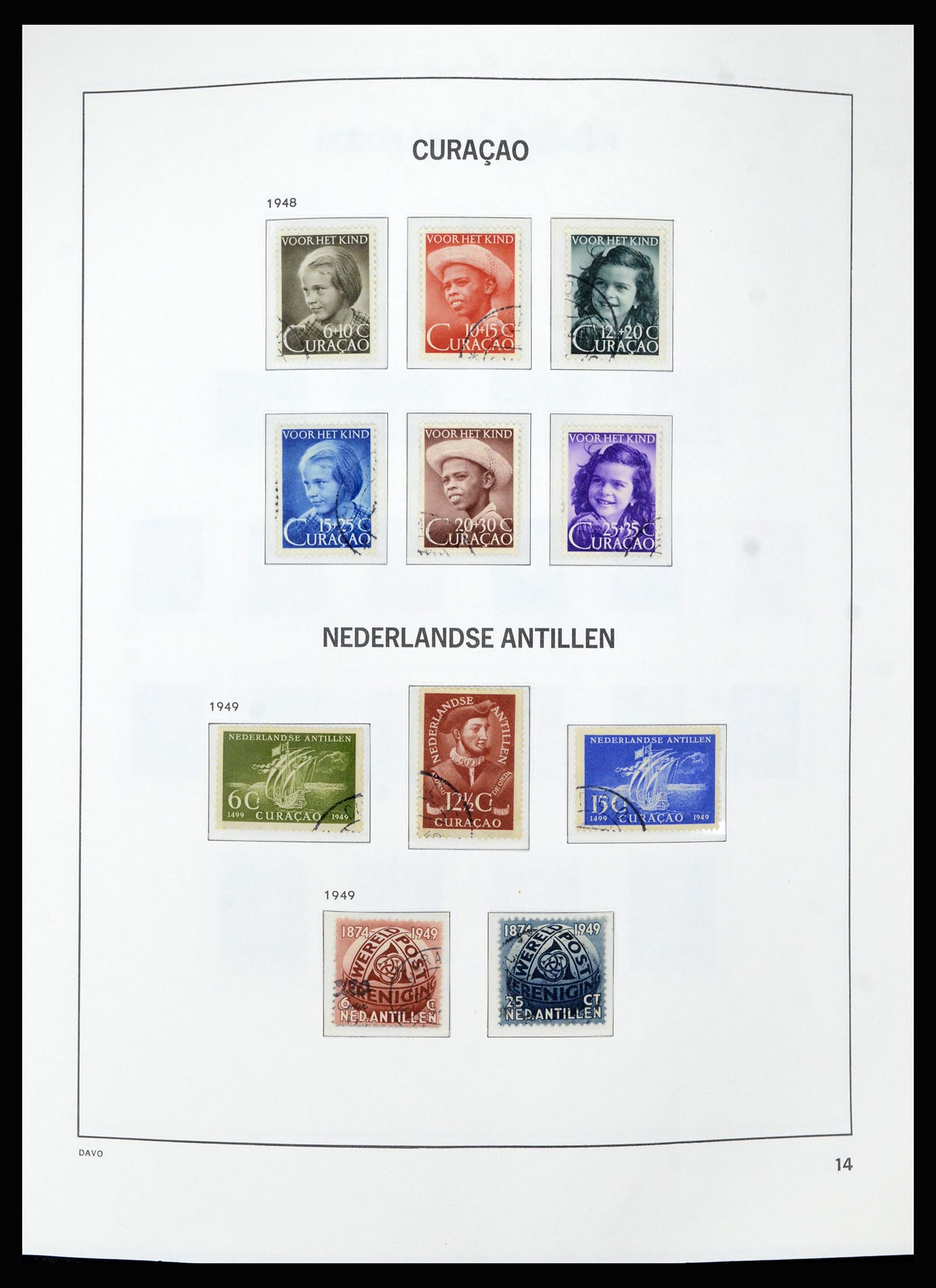 36840 014 - Postzegelverzameling 36840 Curaçao en Nederlandse Antillen 1873-1985.