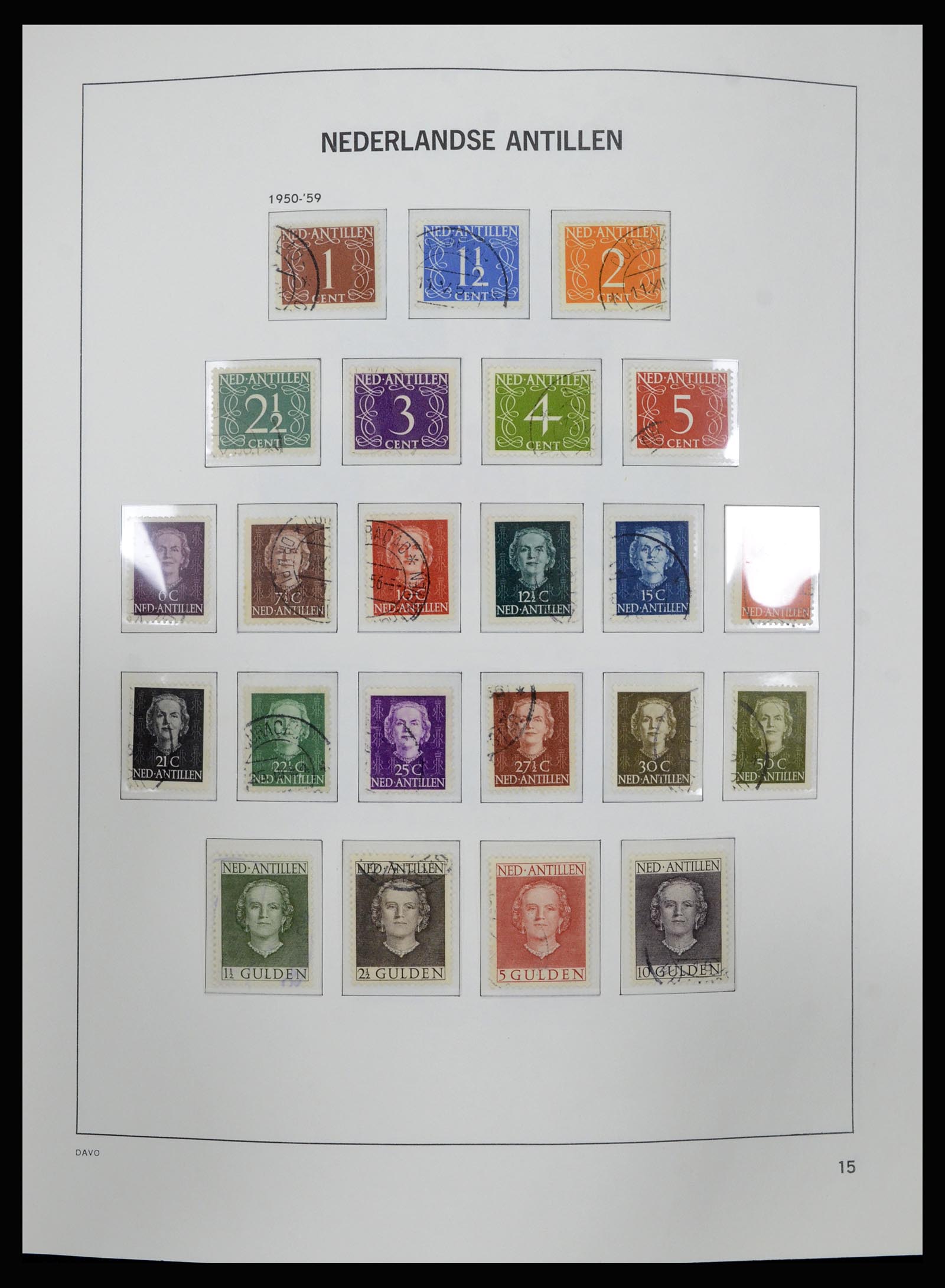 36840 015 - Postzegelverzameling 36840 Curaçao en Nederlandse Antillen 1873-1985.