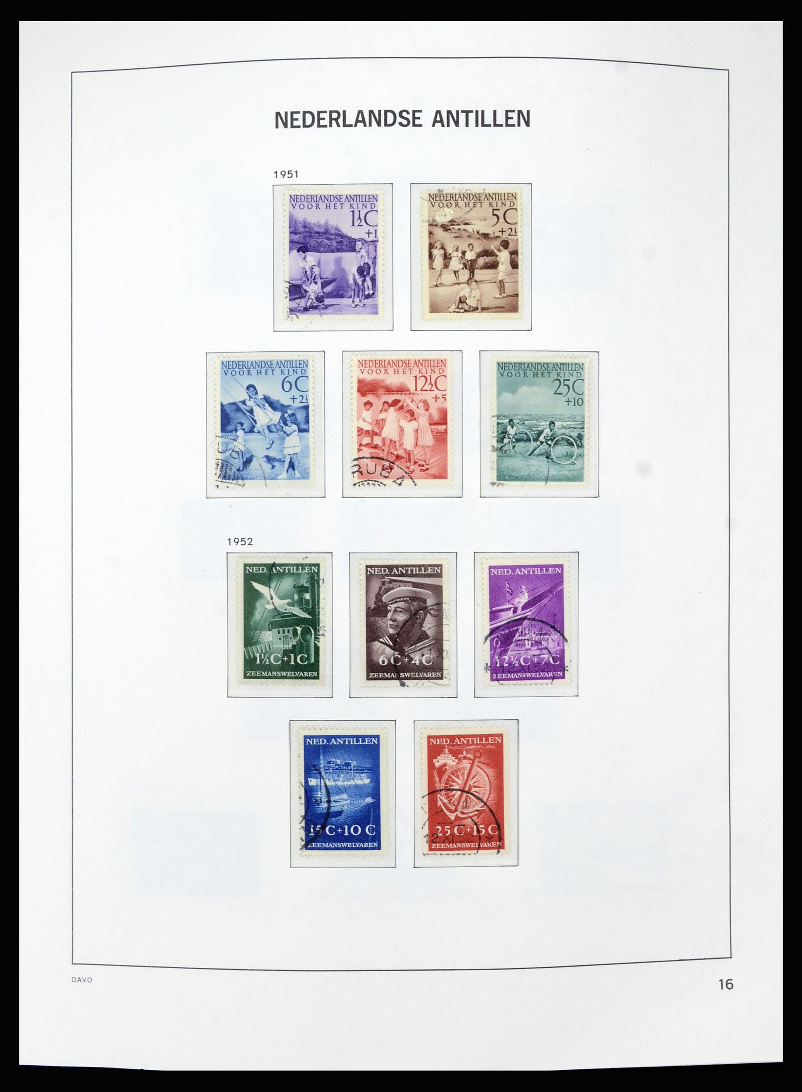 36840 016 - Postzegelverzameling 36840 Curaçao en Nederlandse Antillen 1873-1985.