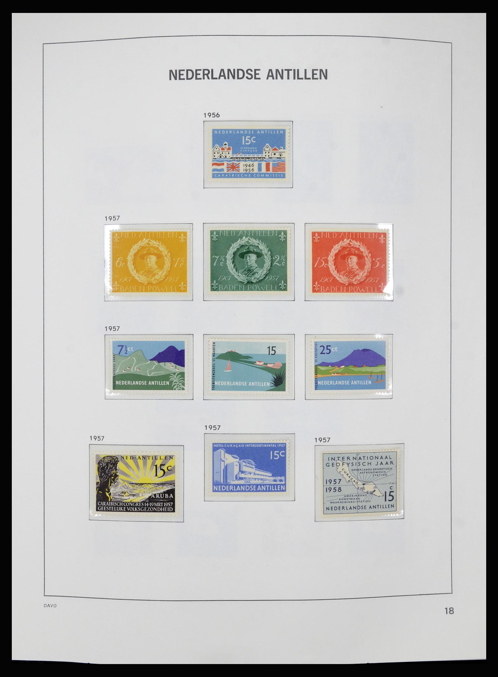 36840 018 - Postzegelverzameling 36840 Curaçao en Nederlandse Antillen 1873-1985.
