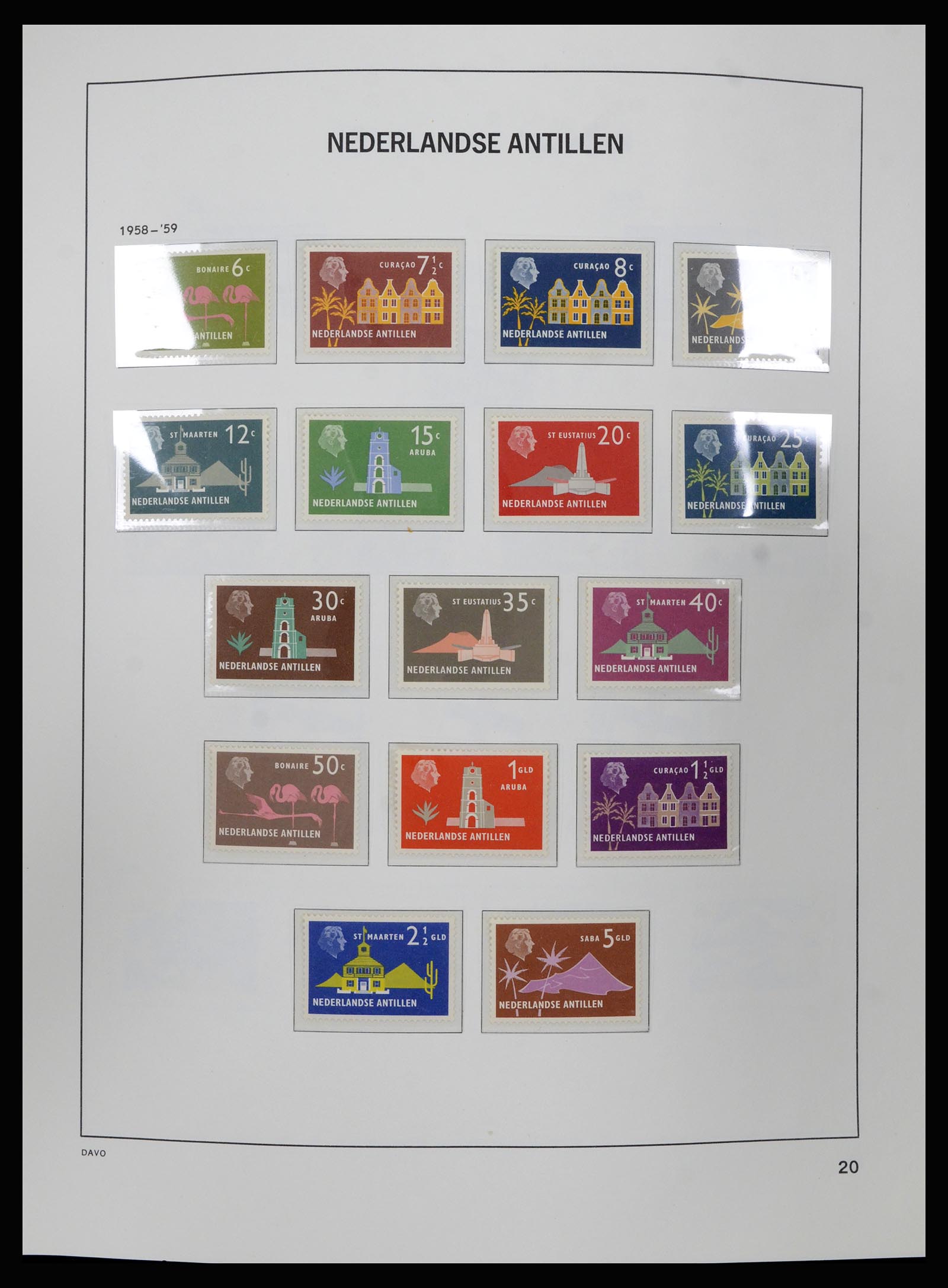36840 020 - Postzegelverzameling 36840 Curaçao en Nederlandse Antillen 1873-1985.