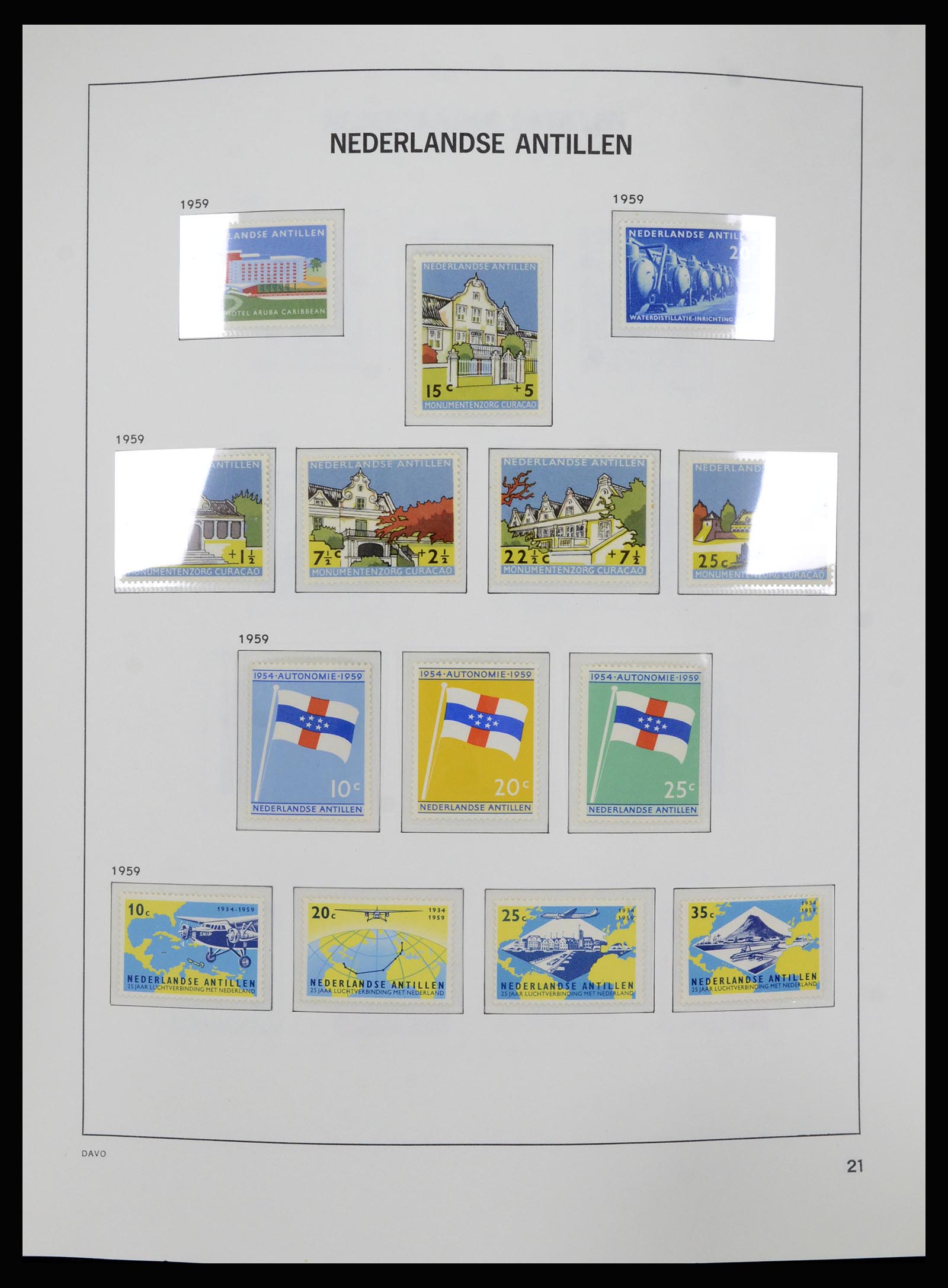 36840 021 - Postzegelverzameling 36840 Curaçao en Nederlandse Antillen 1873-1985.