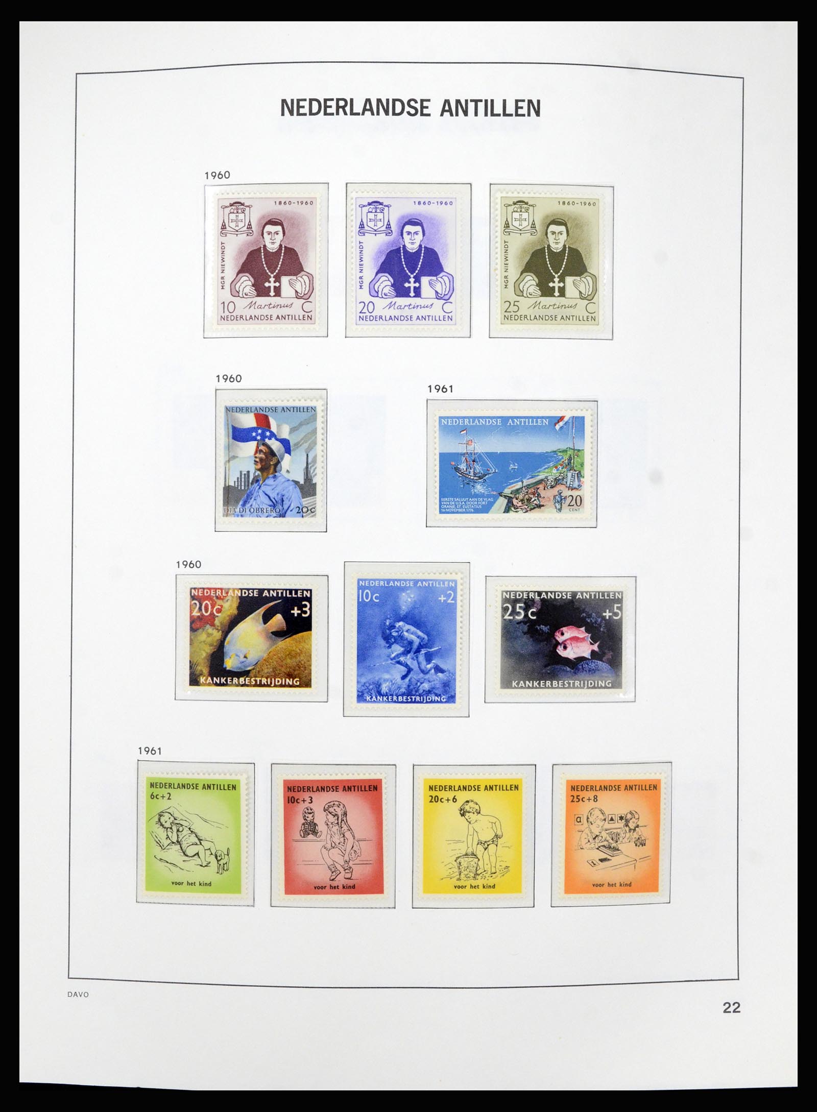 36840 022 - Postzegelverzameling 36840 Curaçao en Nederlandse Antillen 1873-1985.