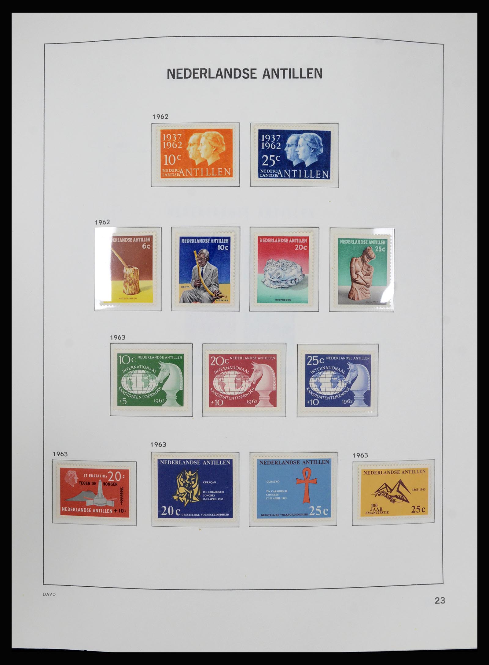 36840 023 - Postzegelverzameling 36840 Curaçao en Nederlandse Antillen 1873-1985.