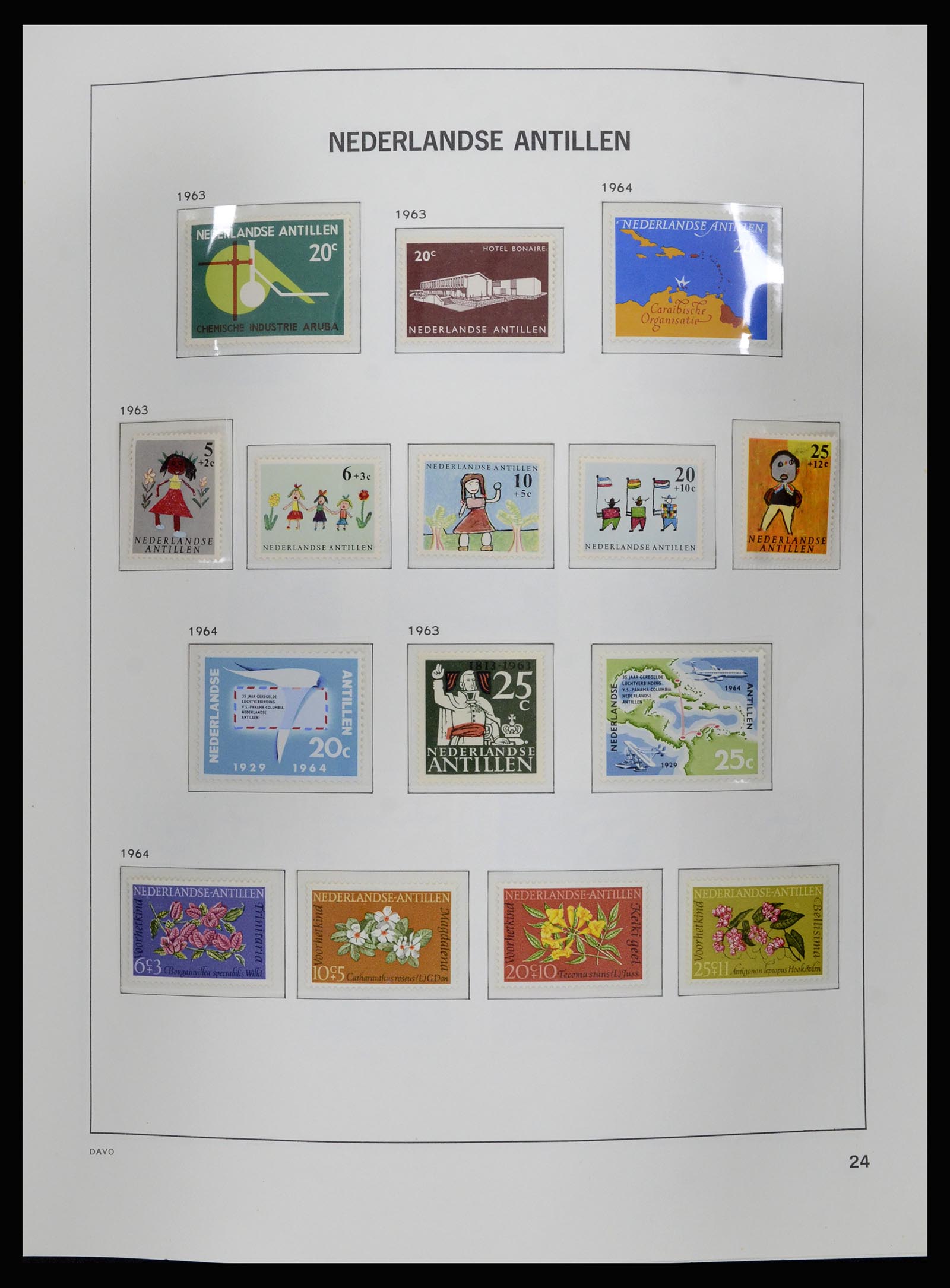 36840 025 - Postzegelverzameling 36840 Curaçao en Nederlandse Antillen 1873-1985.