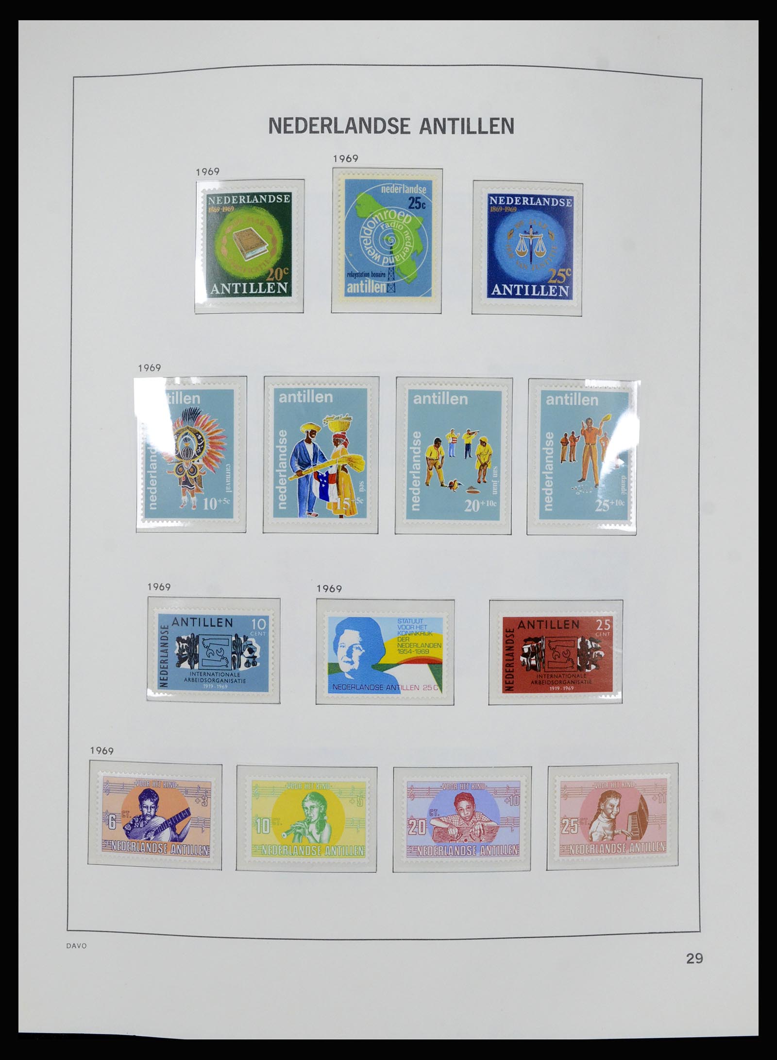 36840 030 - Postzegelverzameling 36840 Curaçao en Nederlandse Antillen 1873-1985.