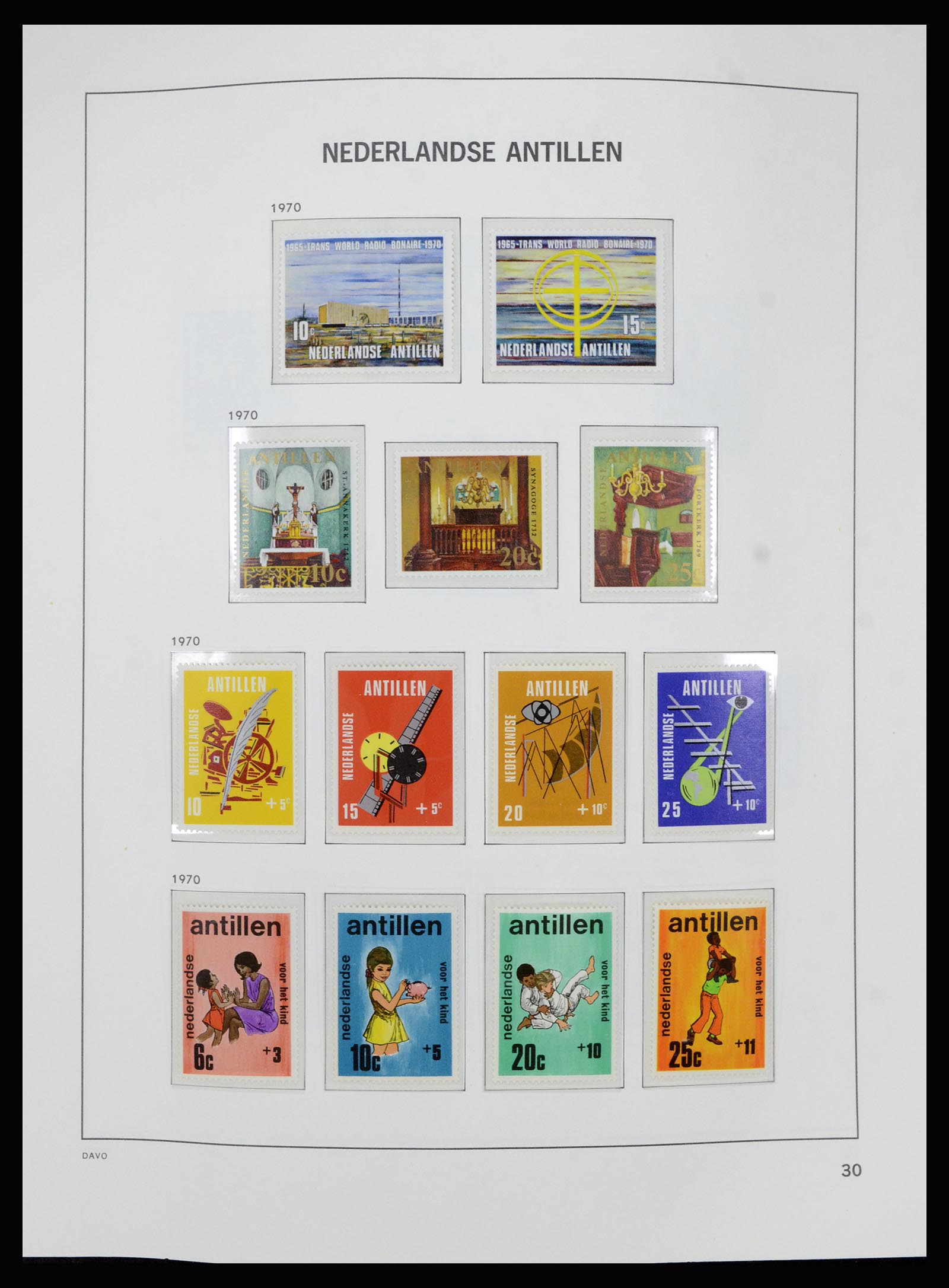 36840 031 - Postzegelverzameling 36840 Curaçao en Nederlandse Antillen 1873-1985.