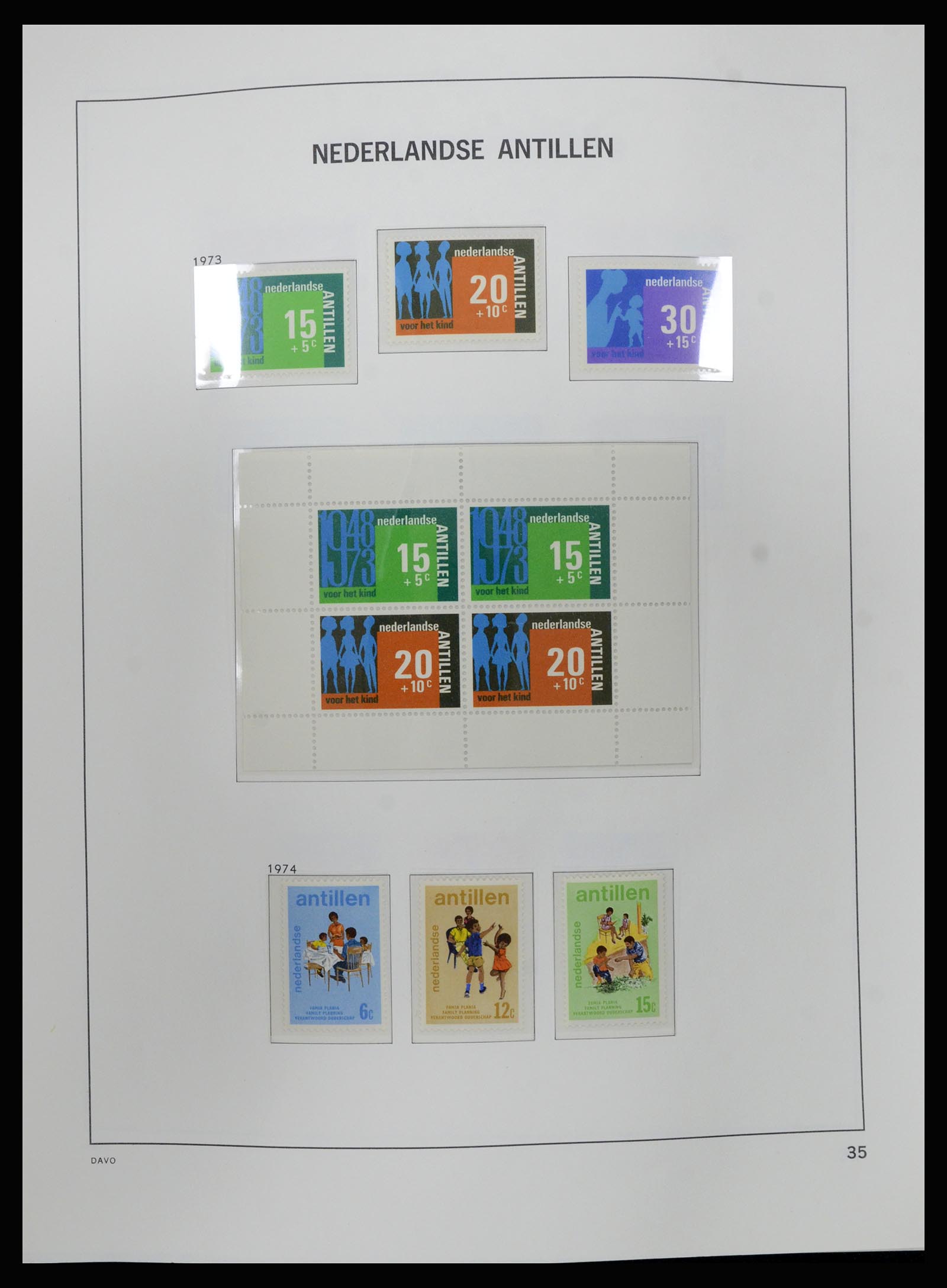 36840 036 - Postzegelverzameling 36840 Curaçao en Nederlandse Antillen 1873-1985.