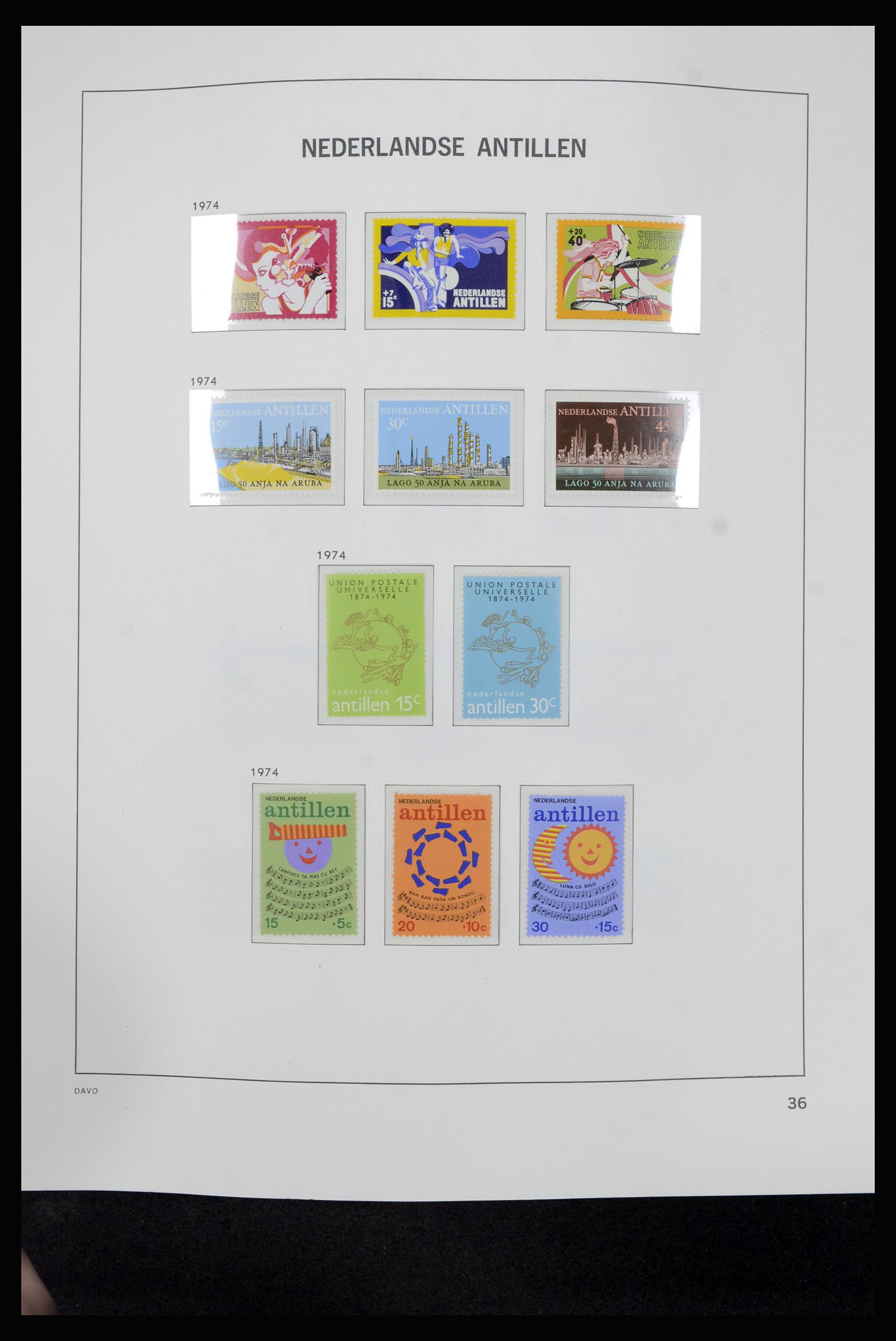 36840 037 - Postzegelverzameling 36840 Curaçao en Nederlandse Antillen 1873-1985.