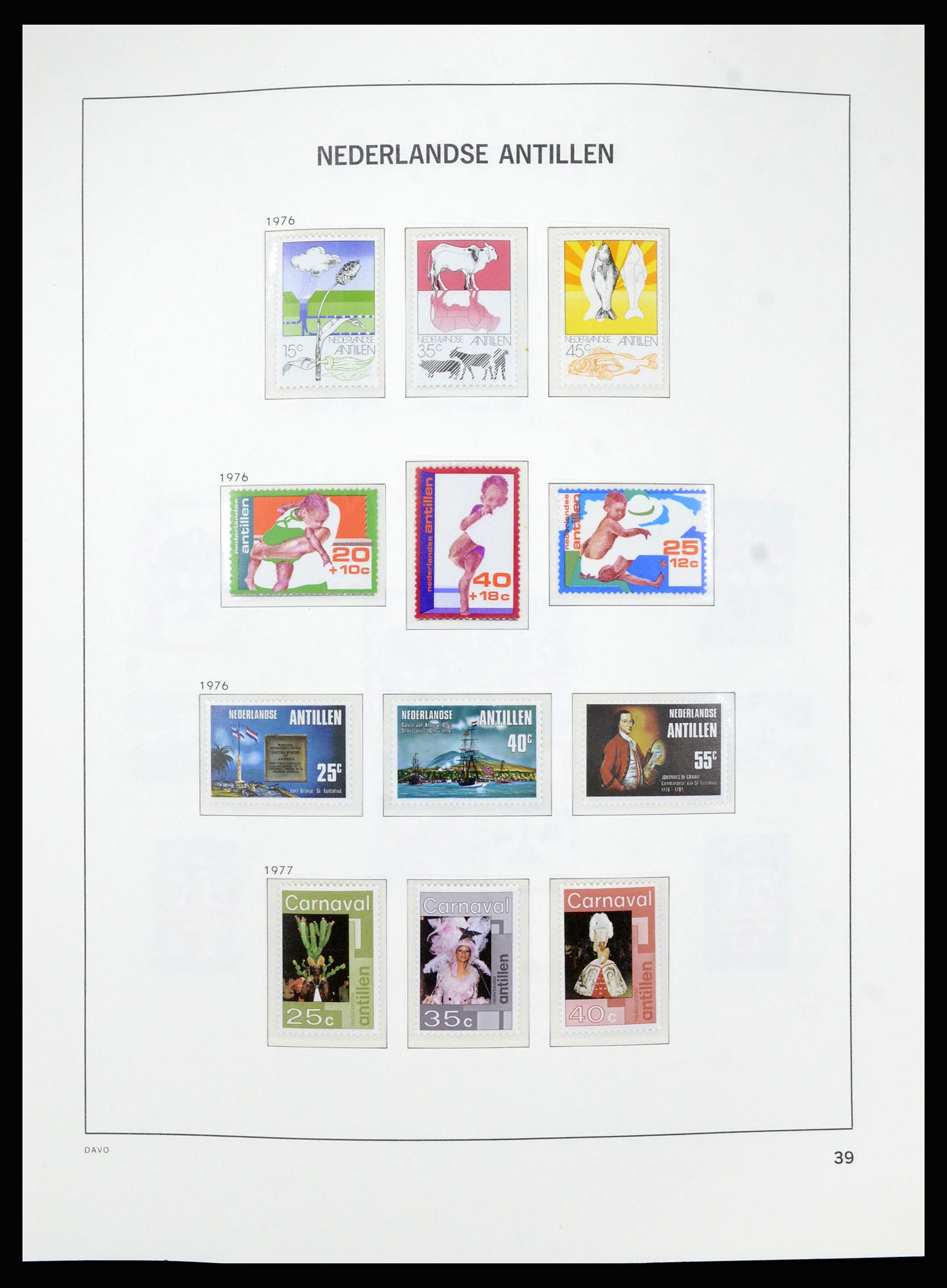 36840 040 - Postzegelverzameling 36840 Curaçao en Nederlandse Antillen 1873-1985.