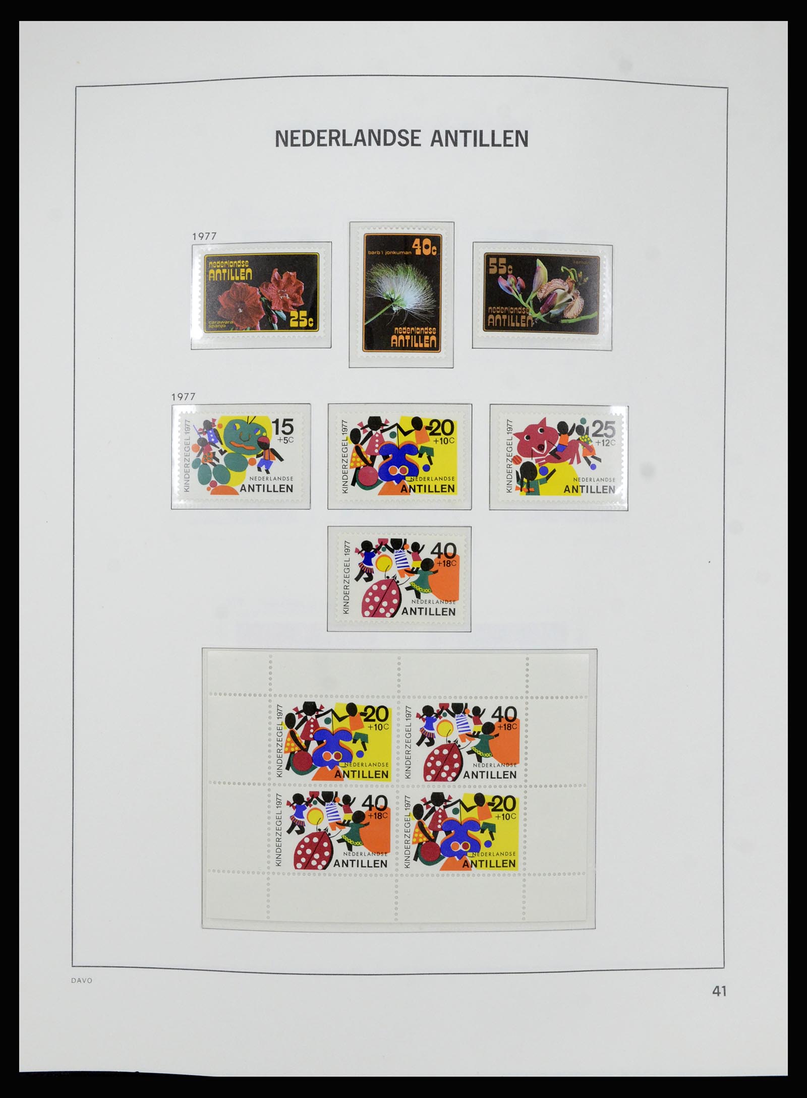 36840 042 - Postzegelverzameling 36840 Curaçao en Nederlandse Antillen 1873-1985.