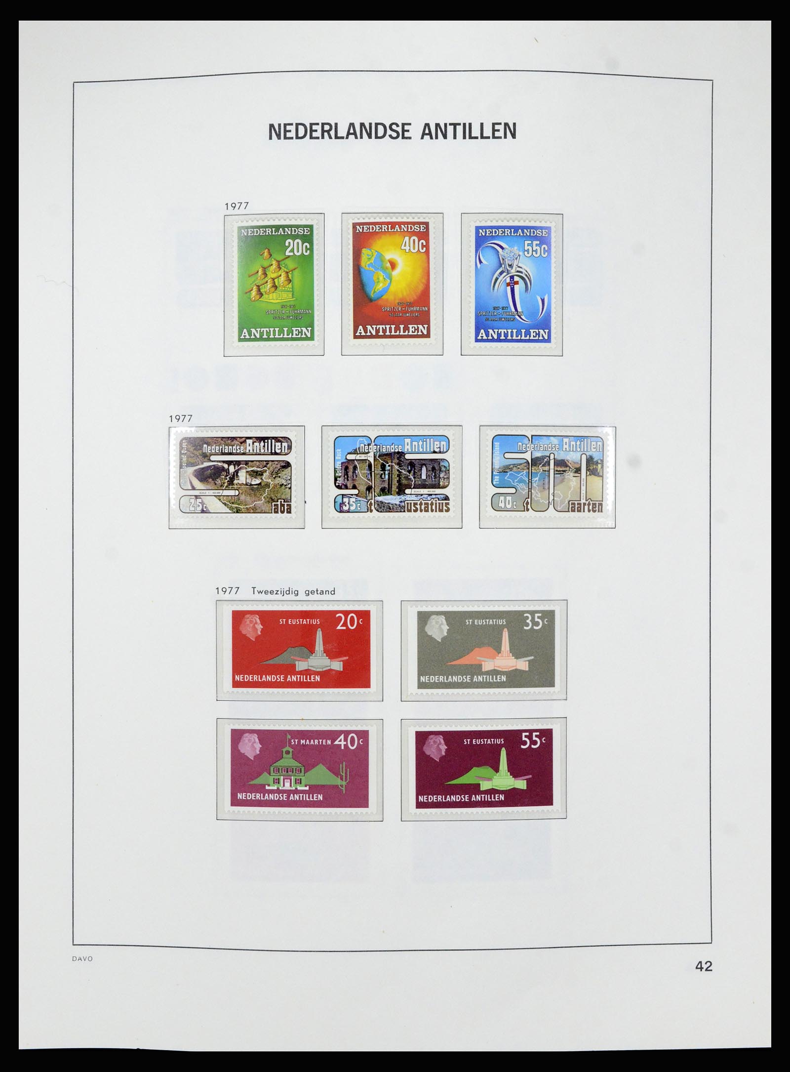 36840 043 - Postzegelverzameling 36840 Curaçao en Nederlandse Antillen 1873-1985.