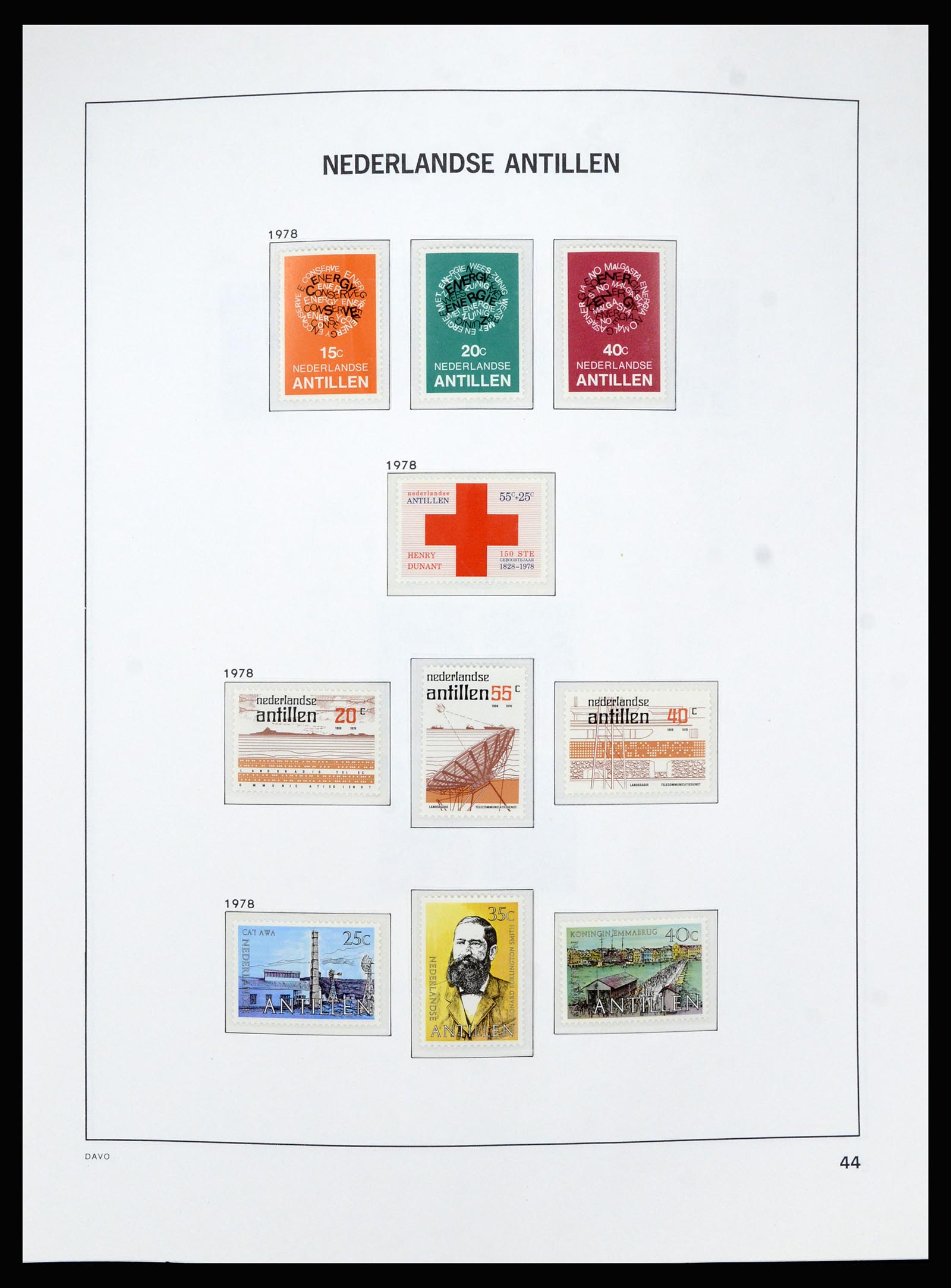 36840 046 - Postzegelverzameling 36840 Curaçao en Nederlandse Antillen 1873-1985.