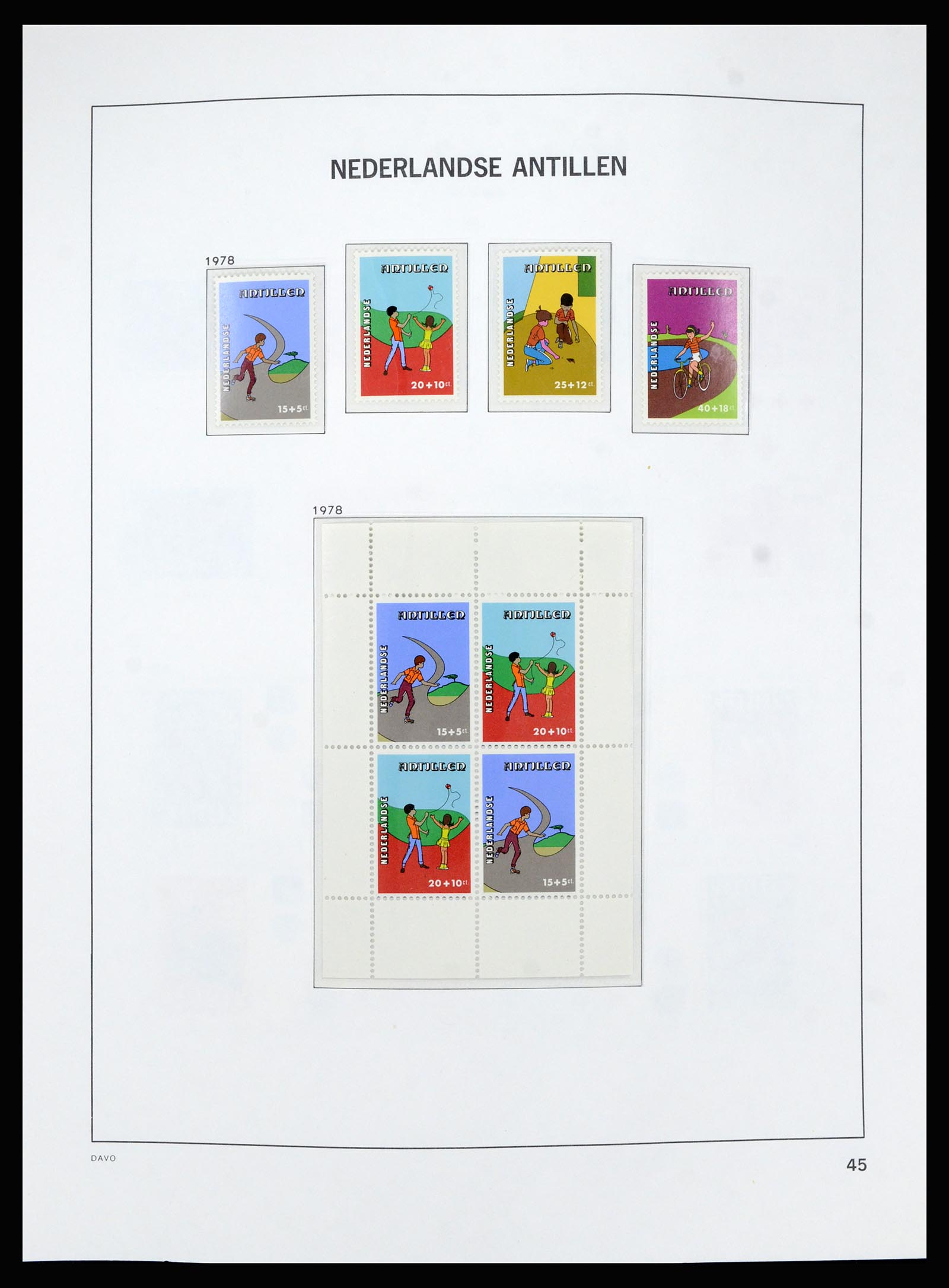 36840 047 - Postzegelverzameling 36840 Curaçao en Nederlandse Antillen 1873-1985.