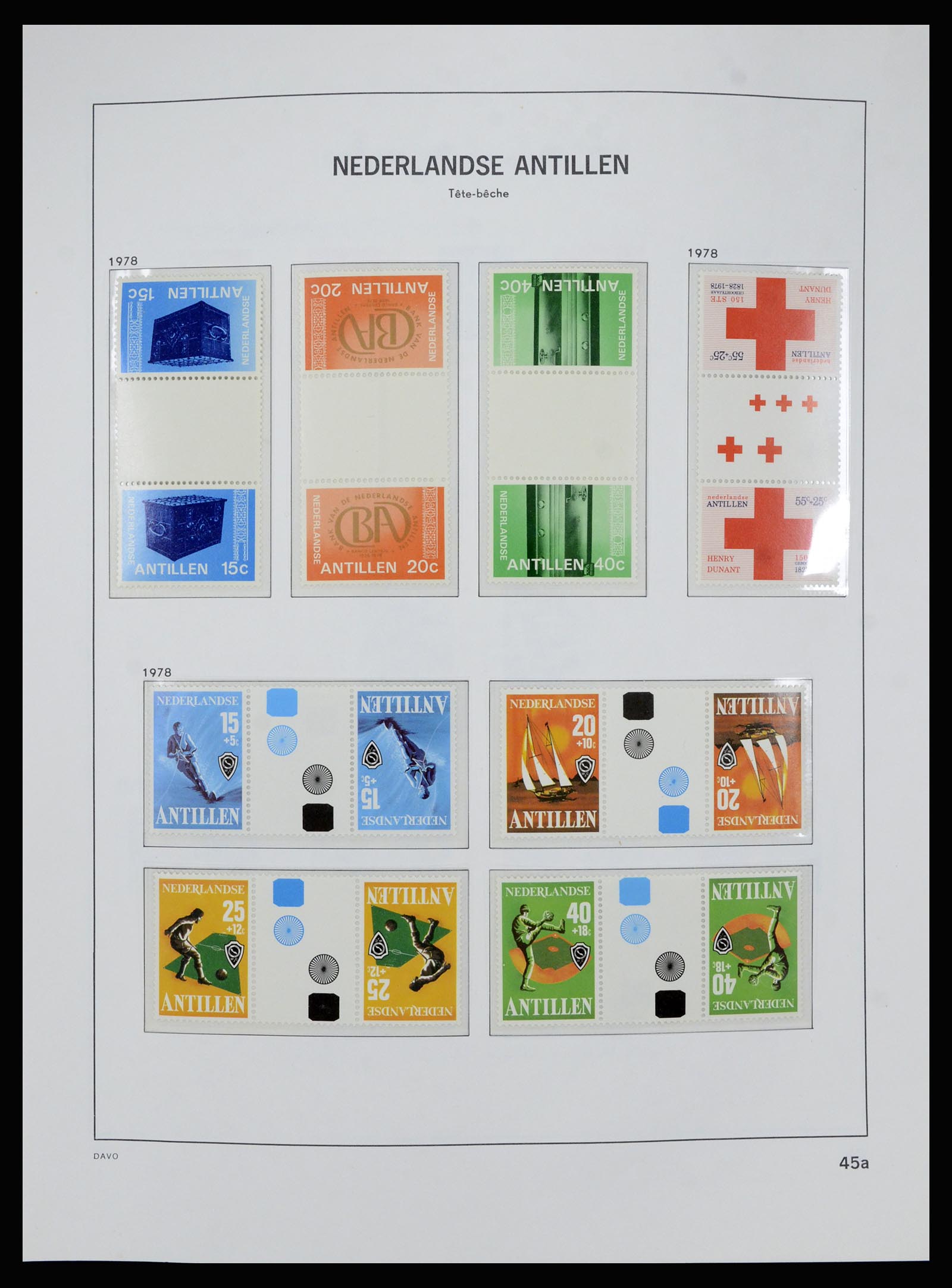 36840 048 - Postzegelverzameling 36840 Curaçao en Nederlandse Antillen 1873-1985.