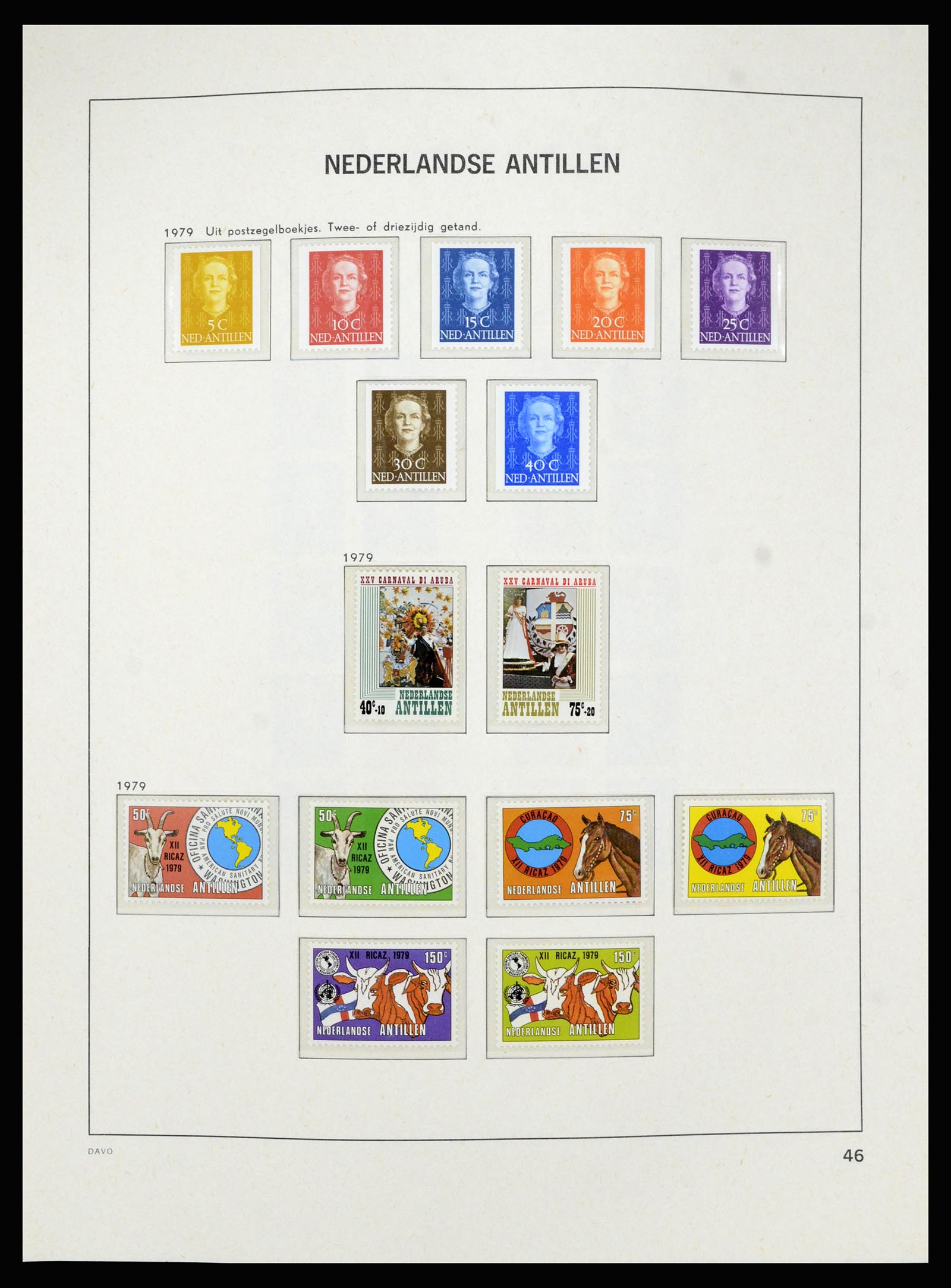 36840 049 - Postzegelverzameling 36840 Curaçao en Nederlandse Antillen 1873-1985.