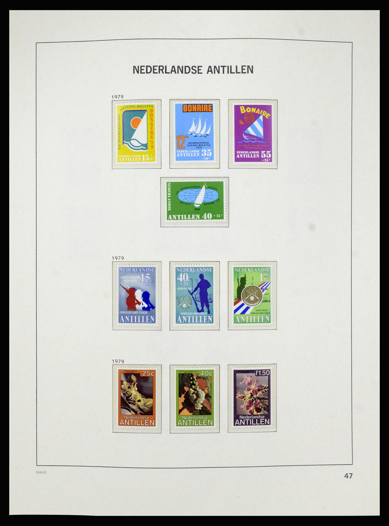 36840 052 - Postzegelverzameling 36840 Curaçao en Nederlandse Antillen 1873-1985.