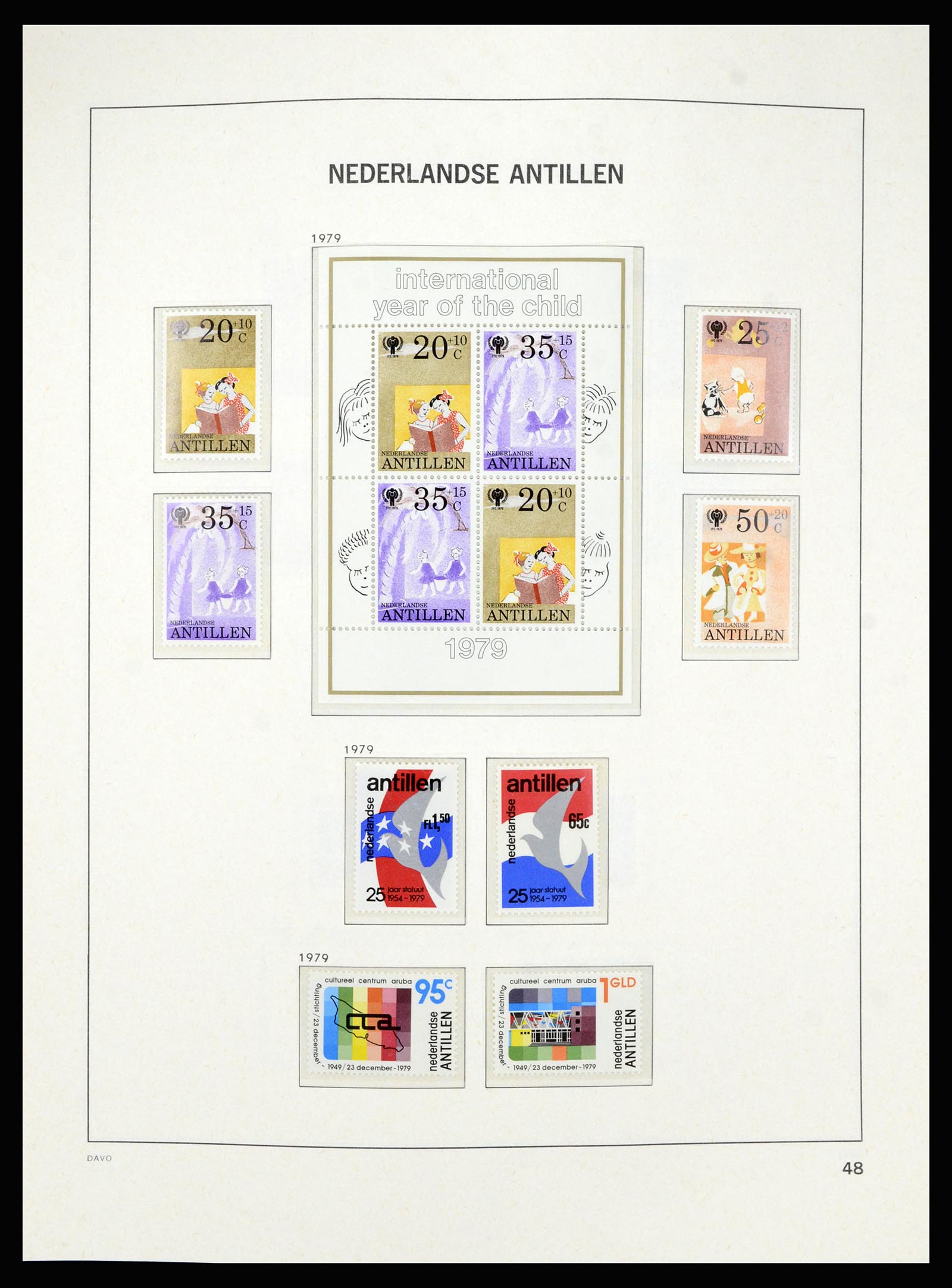 36840 053 - Postzegelverzameling 36840 Curaçao en Nederlandse Antillen 1873-1985.