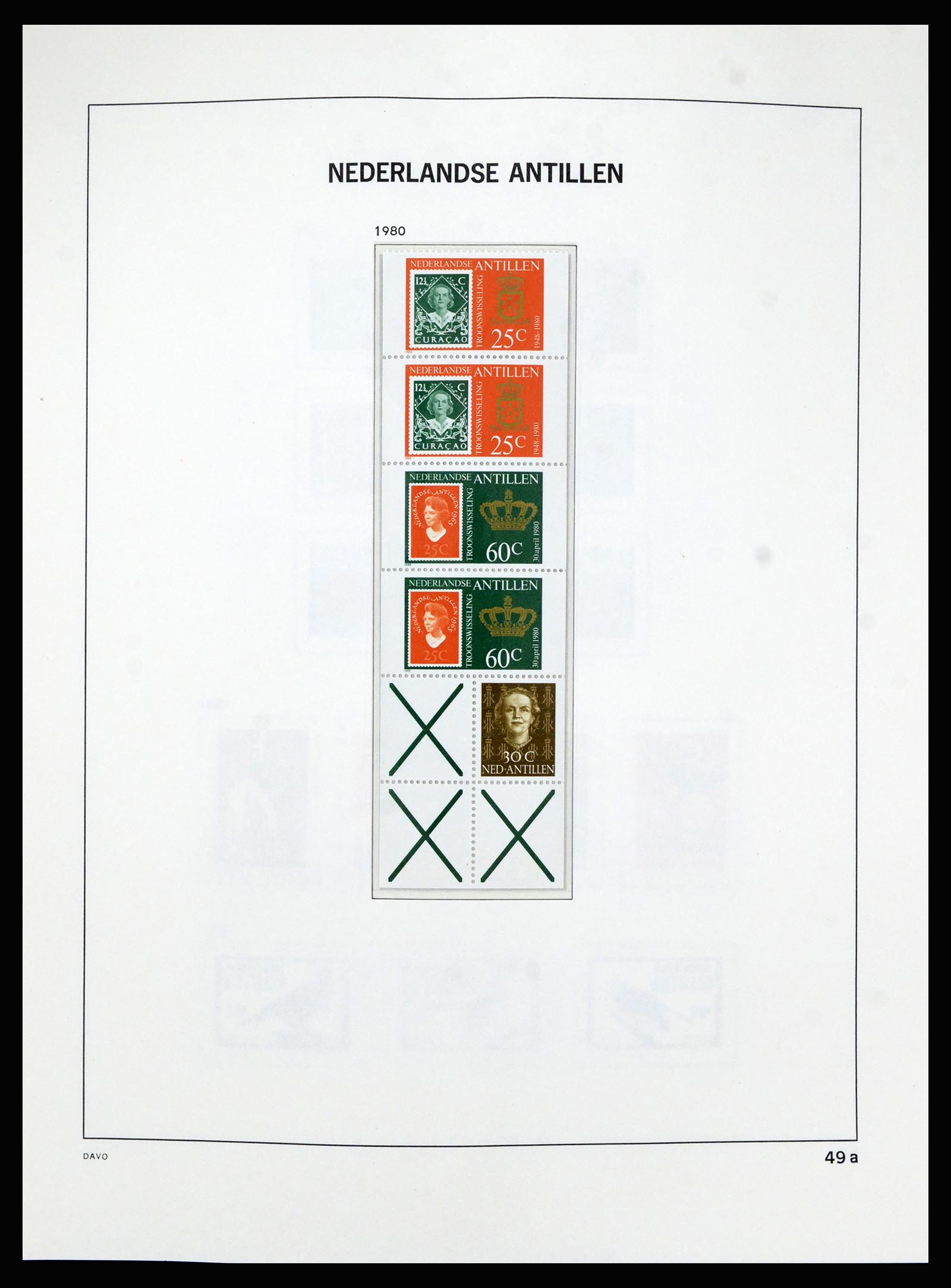 36840 055 - Postzegelverzameling 36840 Curaçao en Nederlandse Antillen 1873-1985.