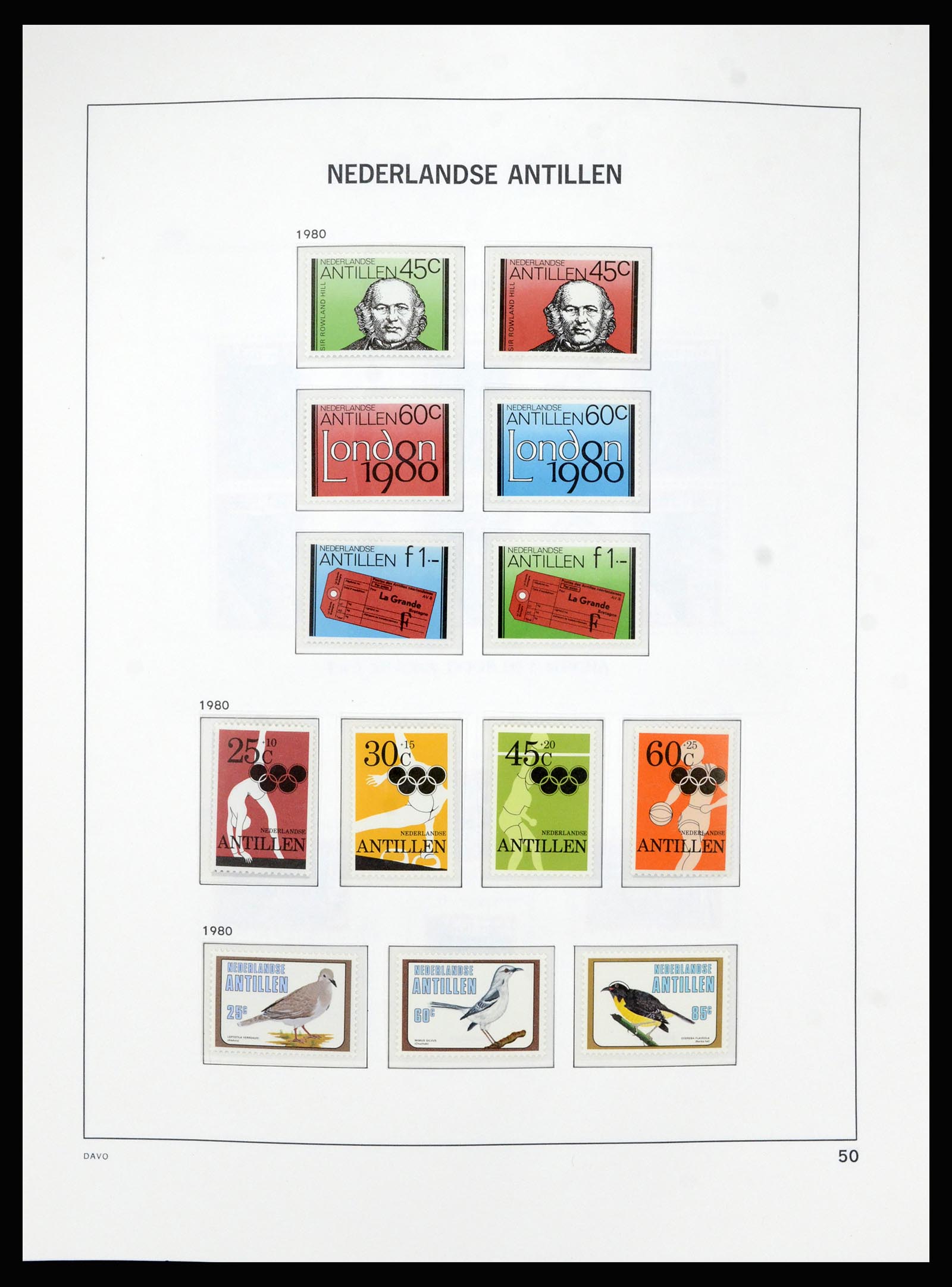 36840 056 - Postzegelverzameling 36840 Curaçao en Nederlandse Antillen 1873-1985.