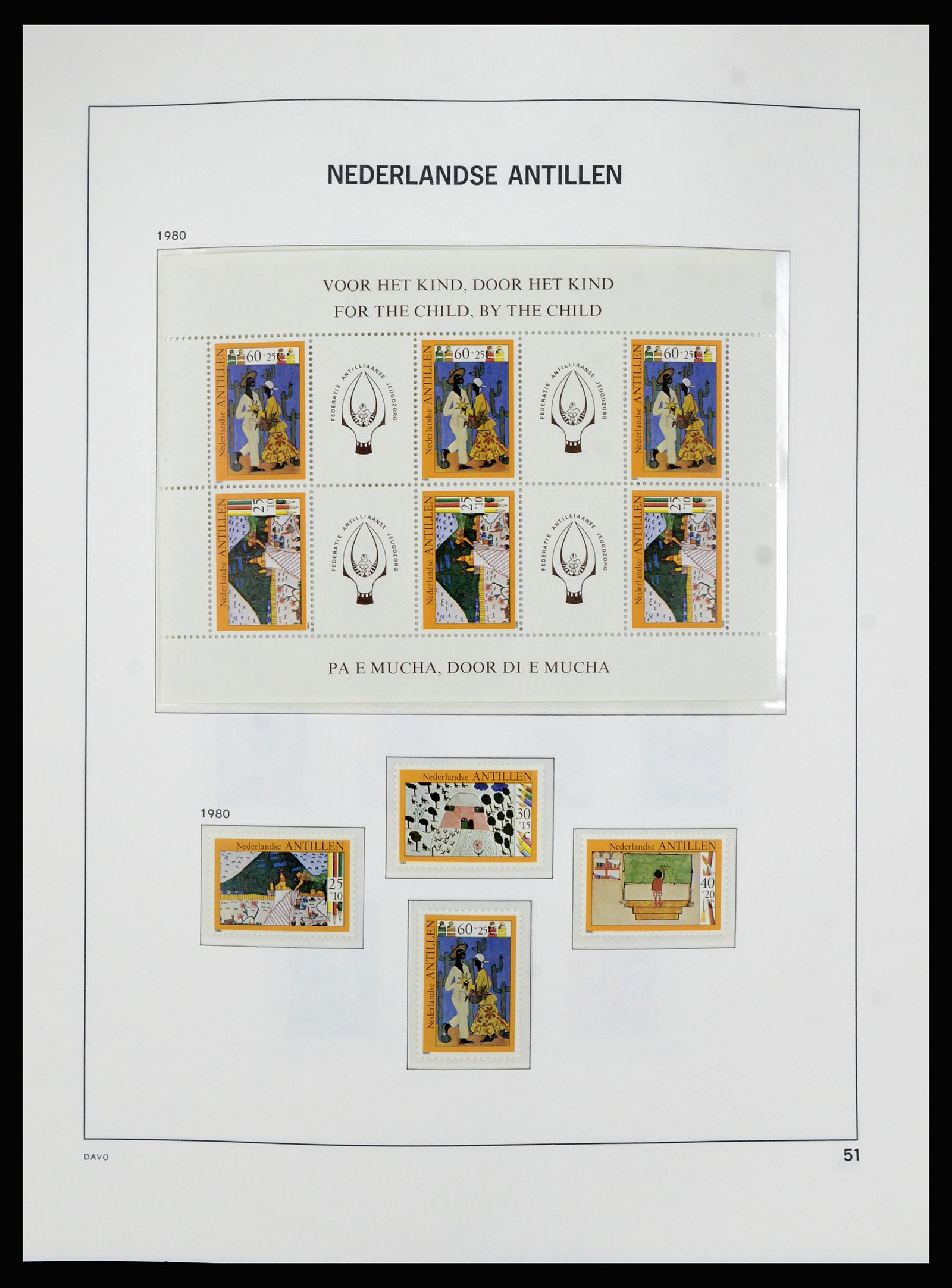 36840 057 - Postzegelverzameling 36840 Curaçao en Nederlandse Antillen 1873-1985.