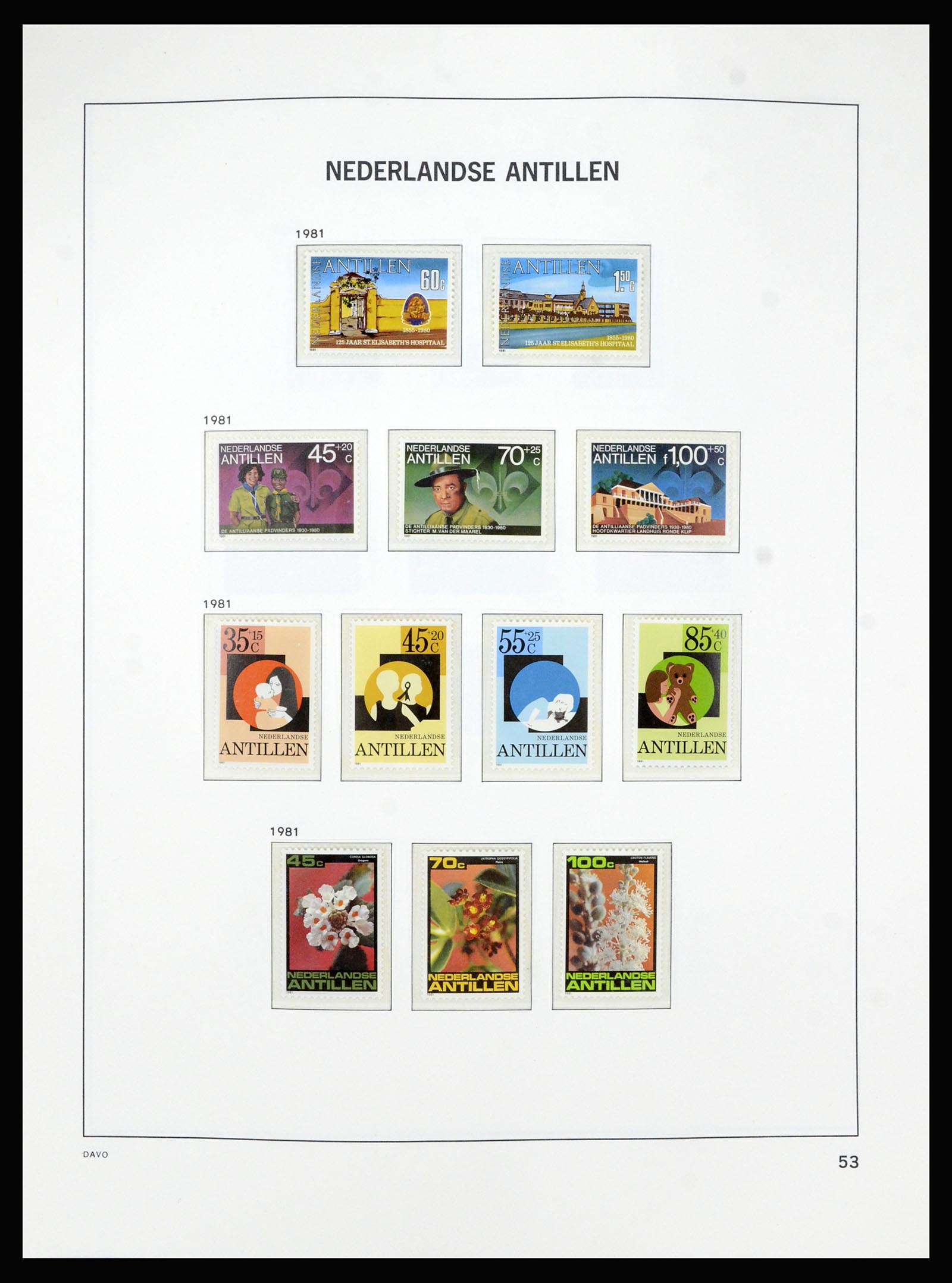36840 059 - Postzegelverzameling 36840 Curaçao en Nederlandse Antillen 1873-1985.