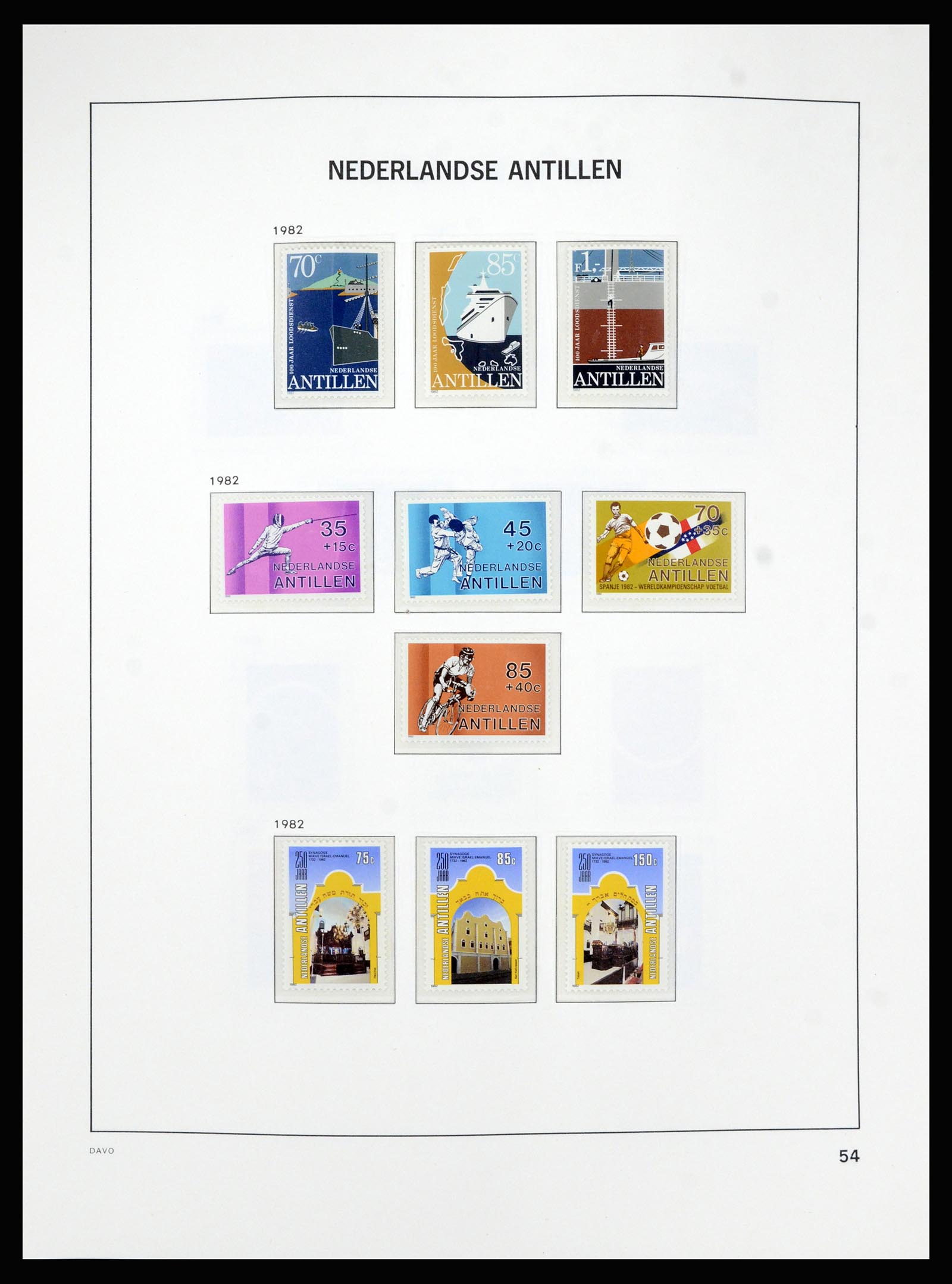 36840 060 - Postzegelverzameling 36840 Curaçao en Nederlandse Antillen 1873-1985.