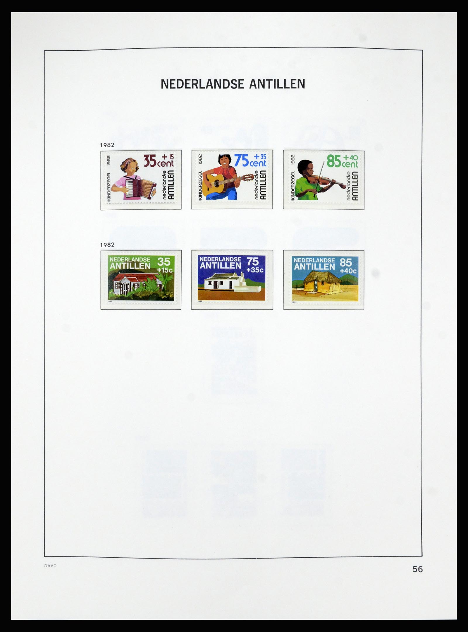 36840 062 - Postzegelverzameling 36840 Curaçao en Nederlandse Antillen 1873-1985.