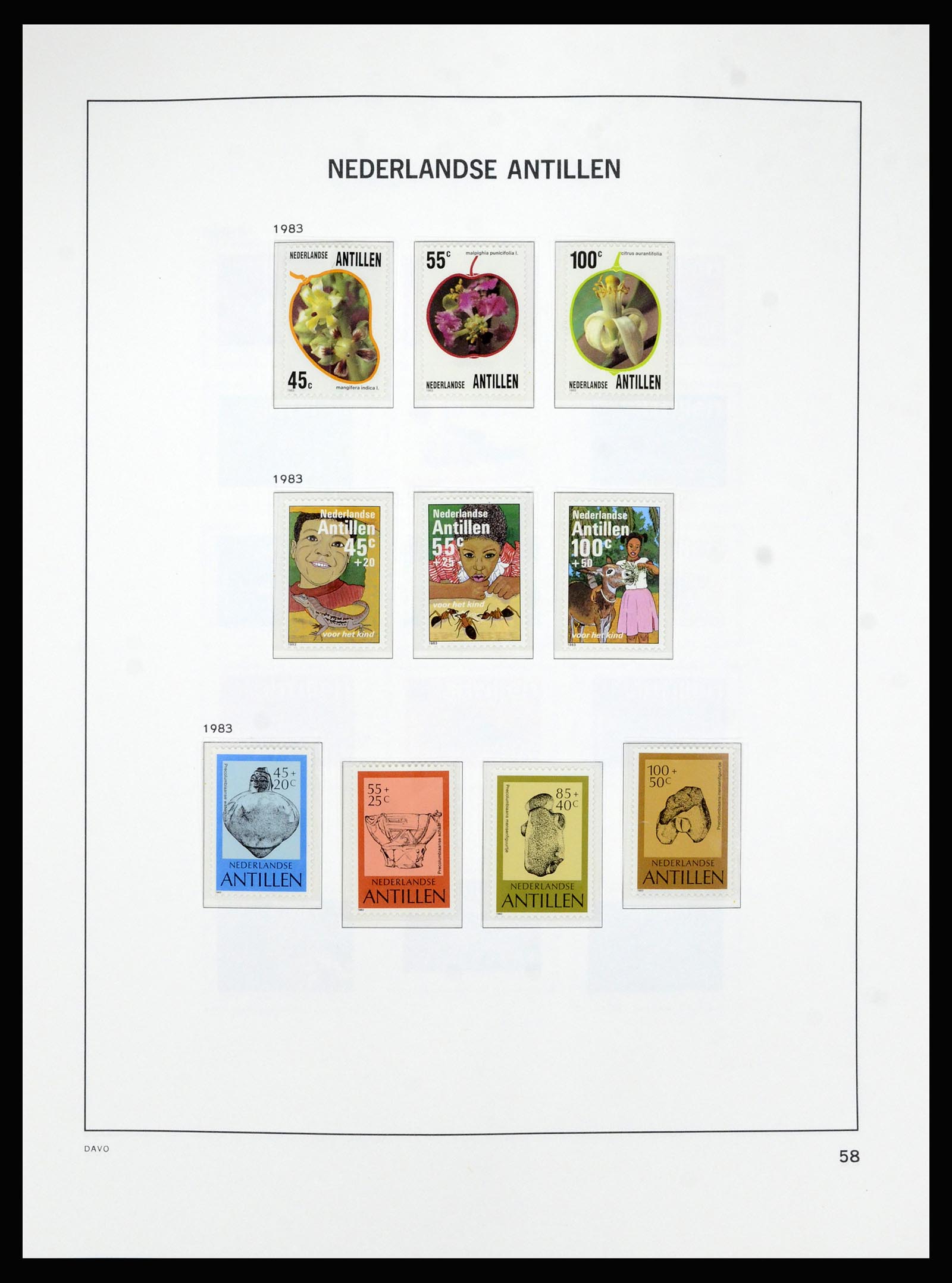 36840 064 - Postzegelverzameling 36840 Curaçao en Nederlandse Antillen 1873-1985.